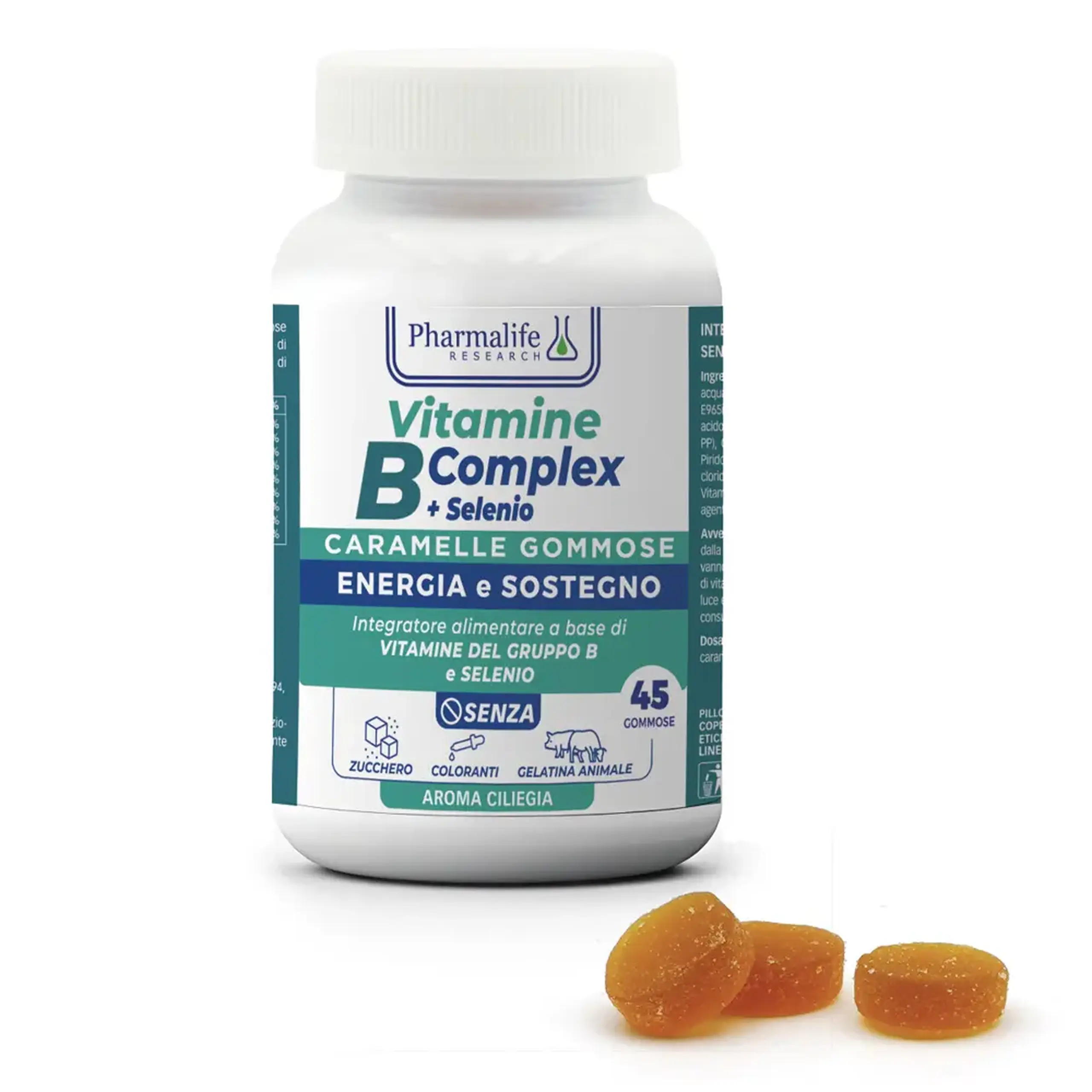 Vitamina B Complex+Se gumite gust de cirese 12 ani+ N45 Pharmalife