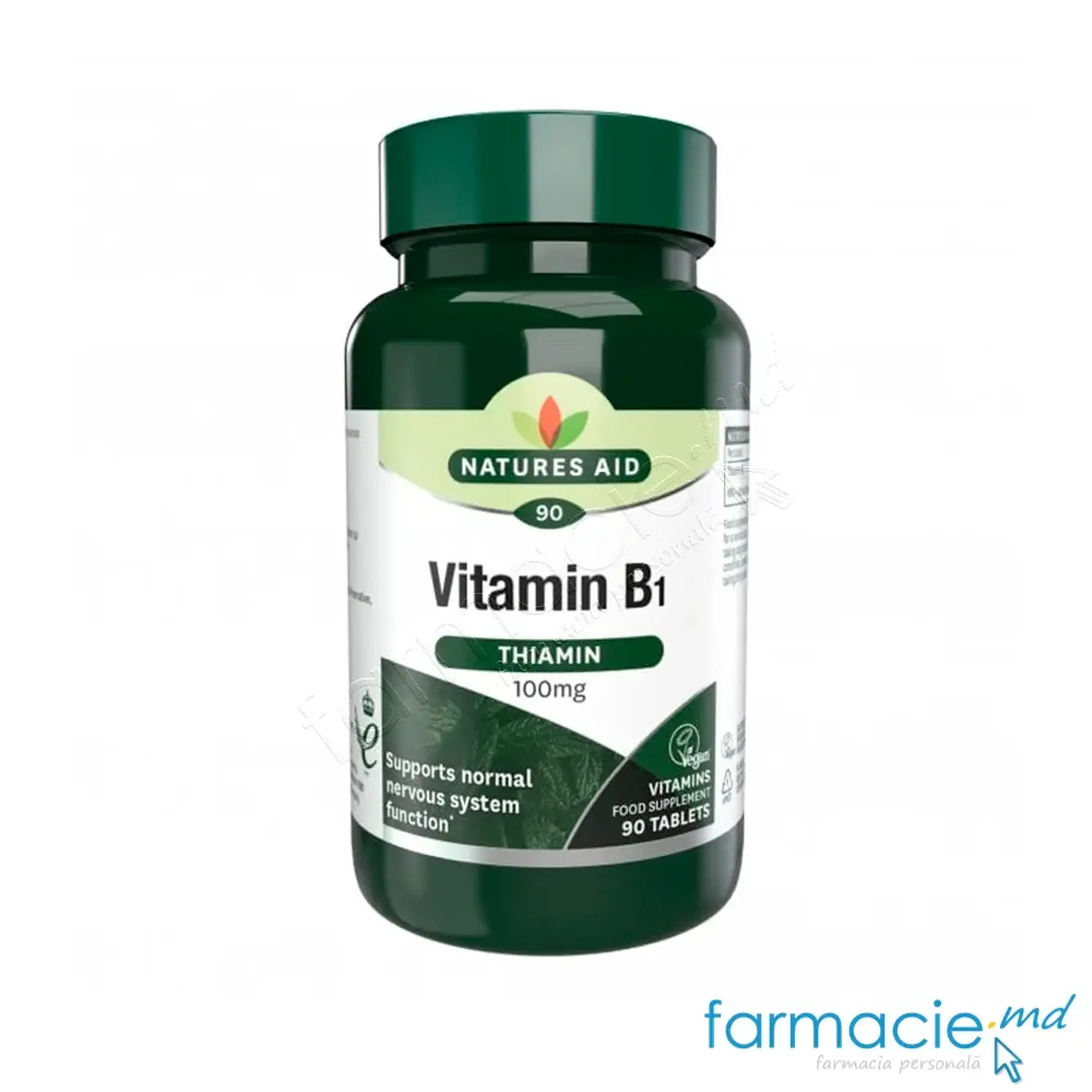 Vitamina B1 (tiamina) 100mg comp.N90 Natures Aid