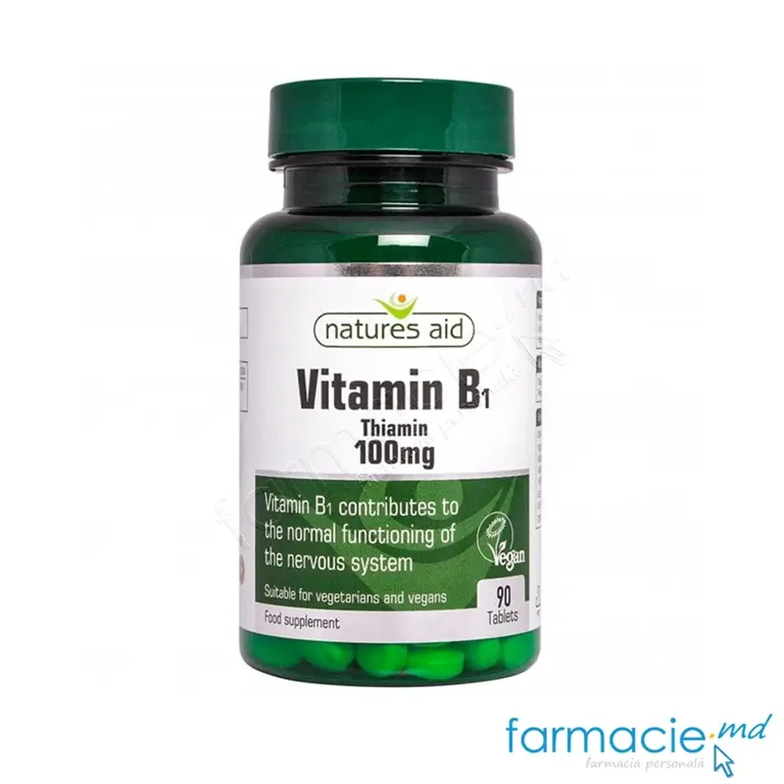 Vitamina B1 (tiamina) 100mg comp.N90 Natures Aid