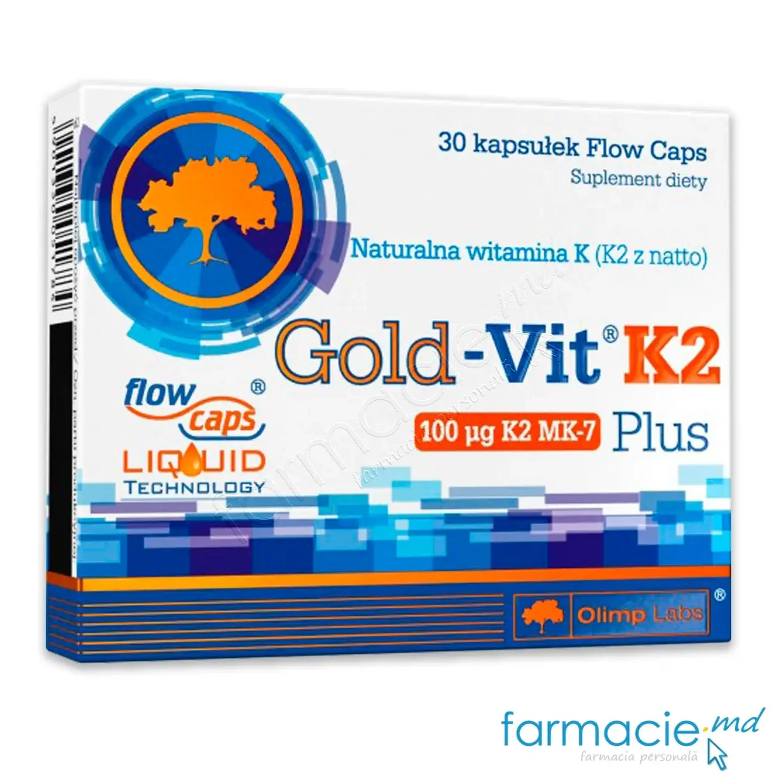 Vitamina K2 Gold Plus 100mcg caps. N30 Olimp