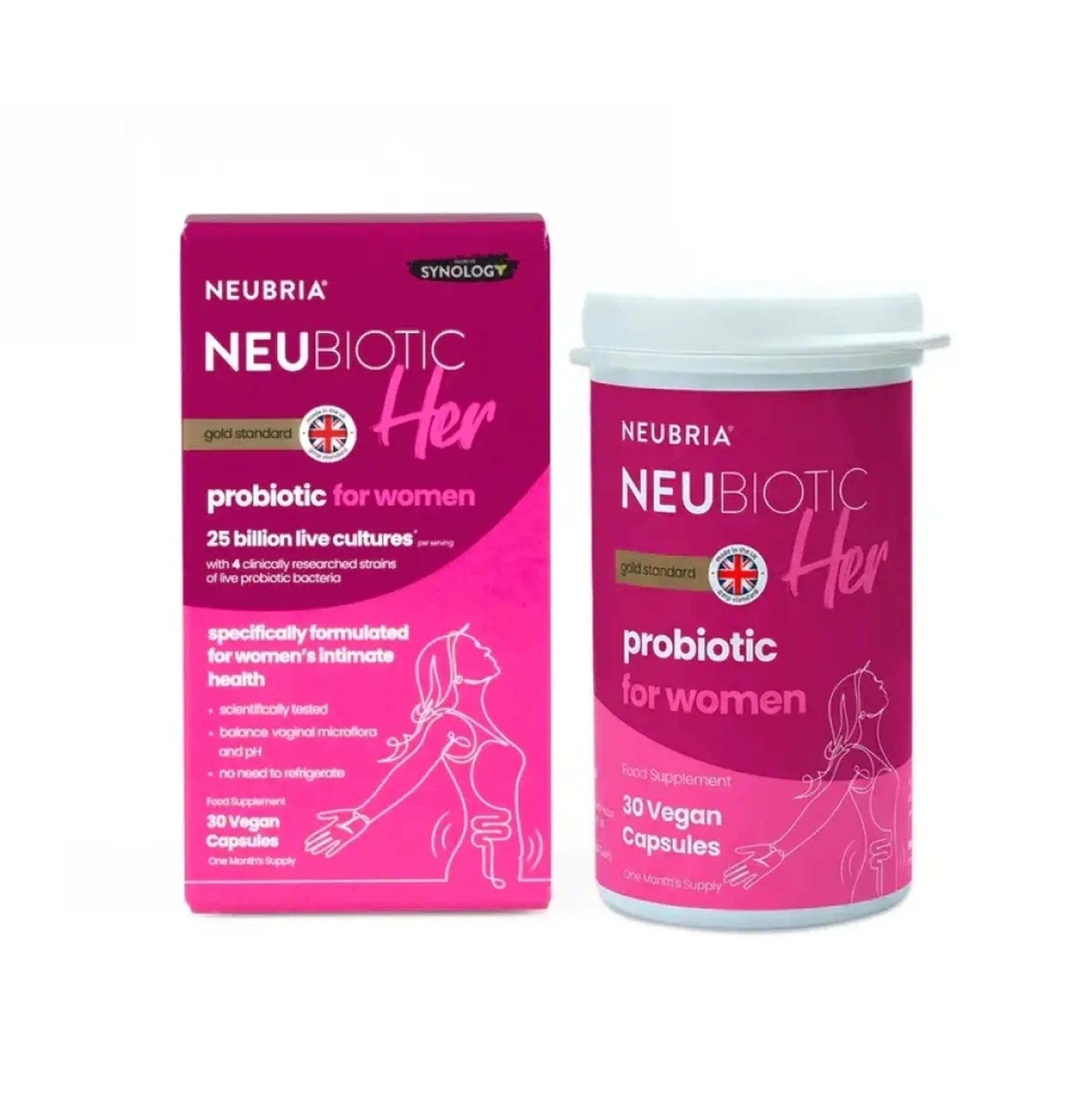Neubiotic Her infectii vaginale femei, probiotice 25 milrd.caps. vegane N30 Neubria