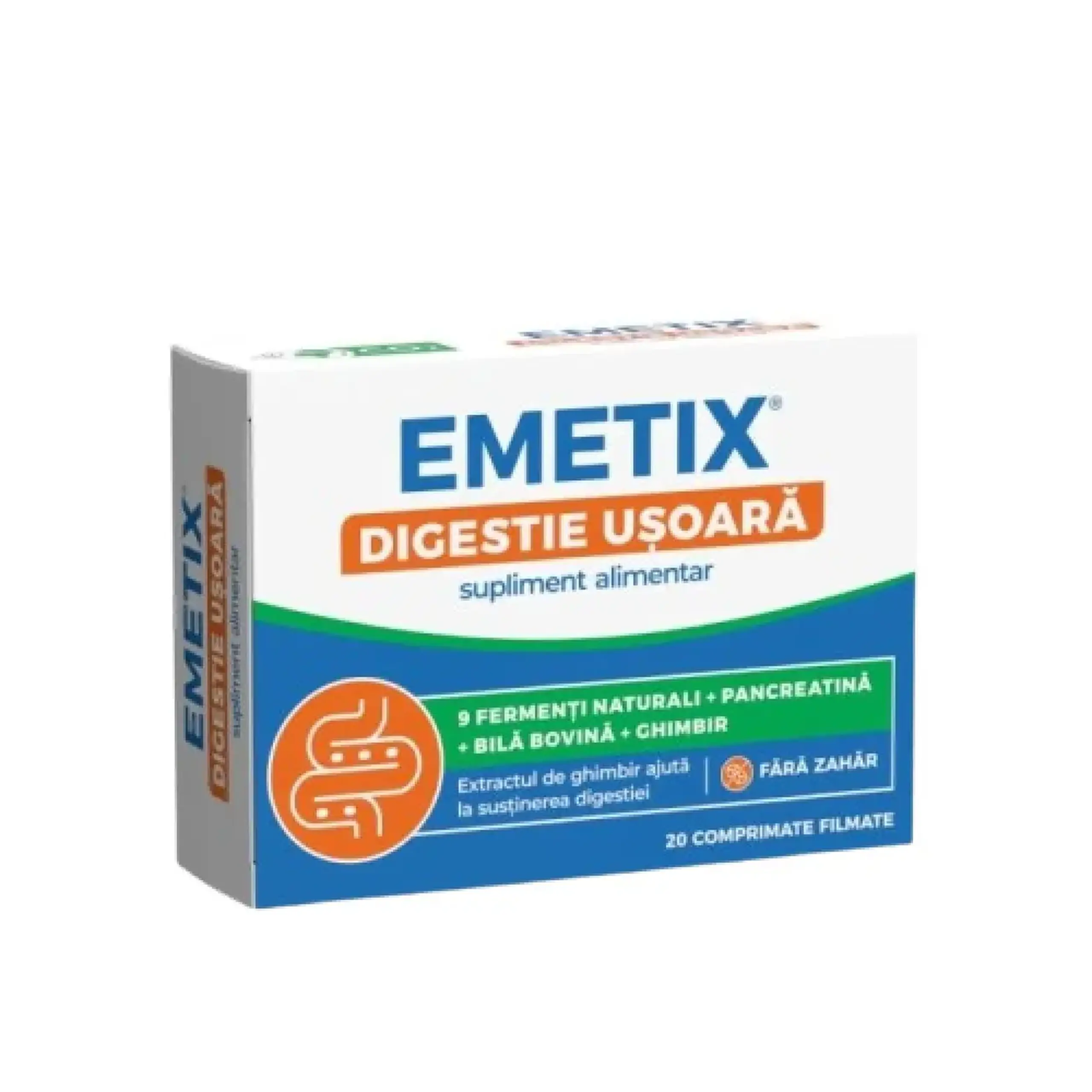 Emetix Digestie Usoara comp.film. N20 Fiterman