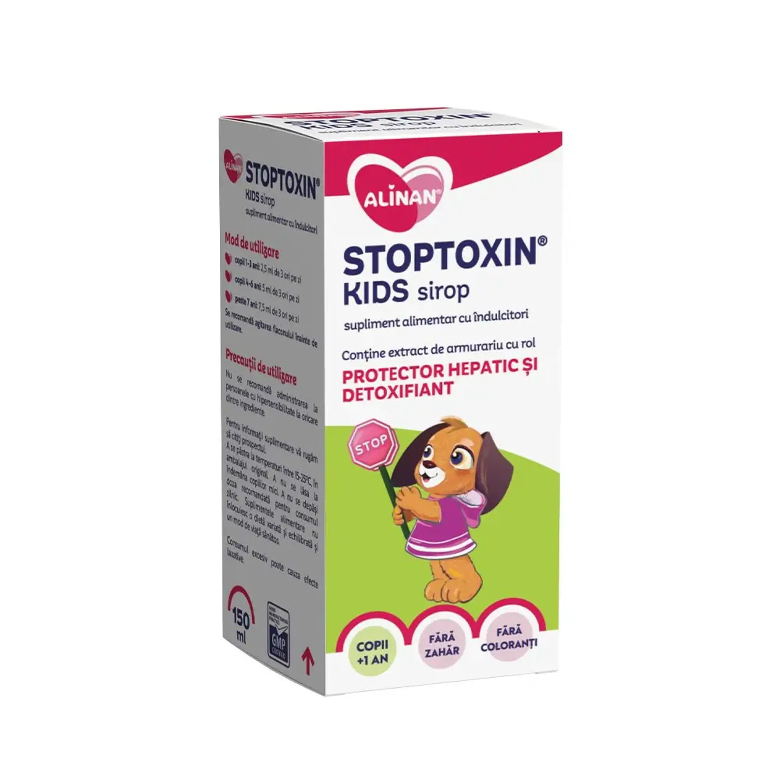 Alinan Stoptoxin Kids sirop 150ml (1an+) + Fiterman