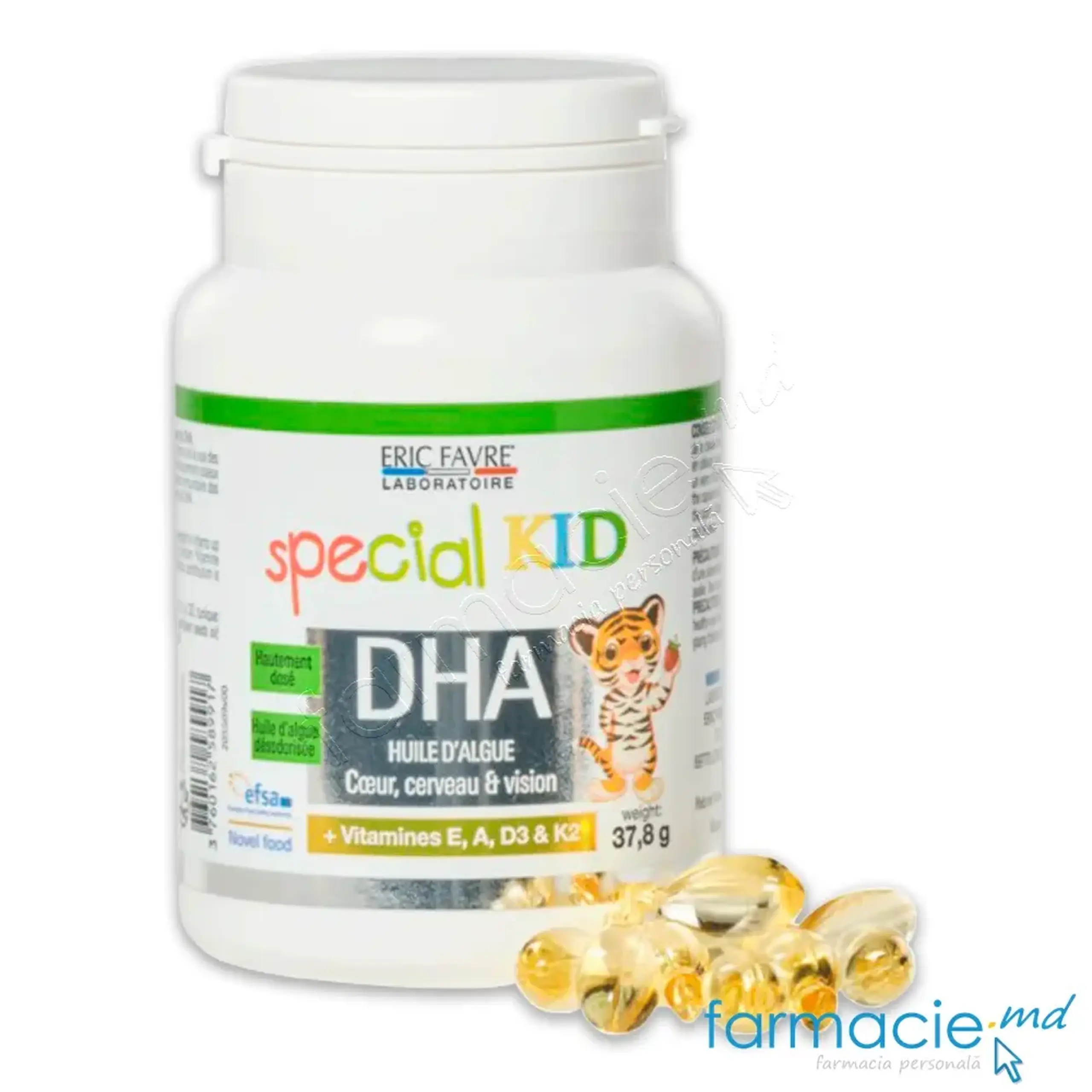 Special Kid DHA+Vit E+A+D3+K2 caps. N60 Eric Favre