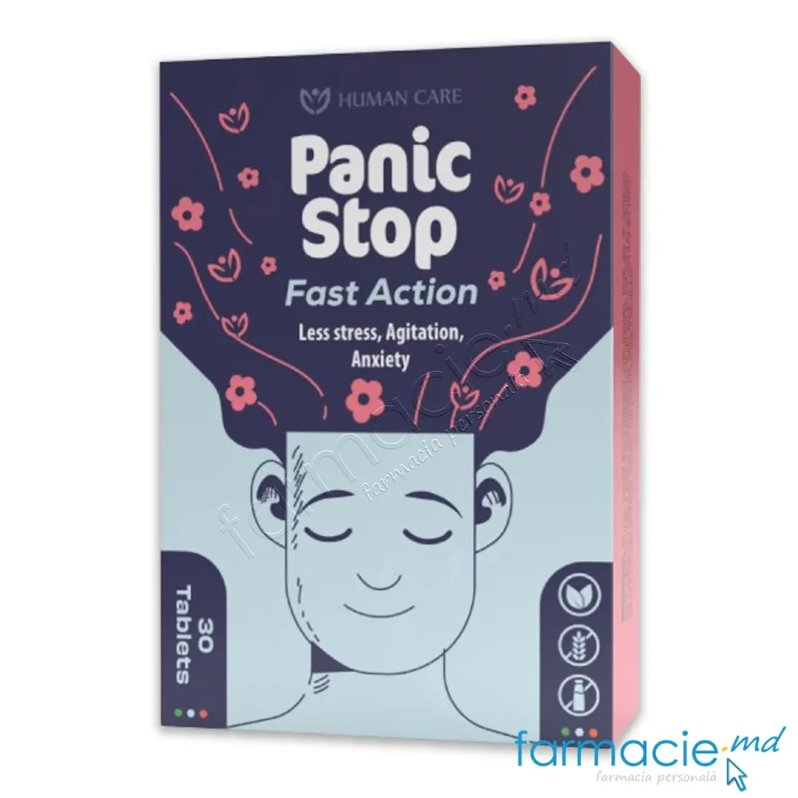 PanicStop Fast Action (stres agitatie anxietate) comp. N30 Human Care