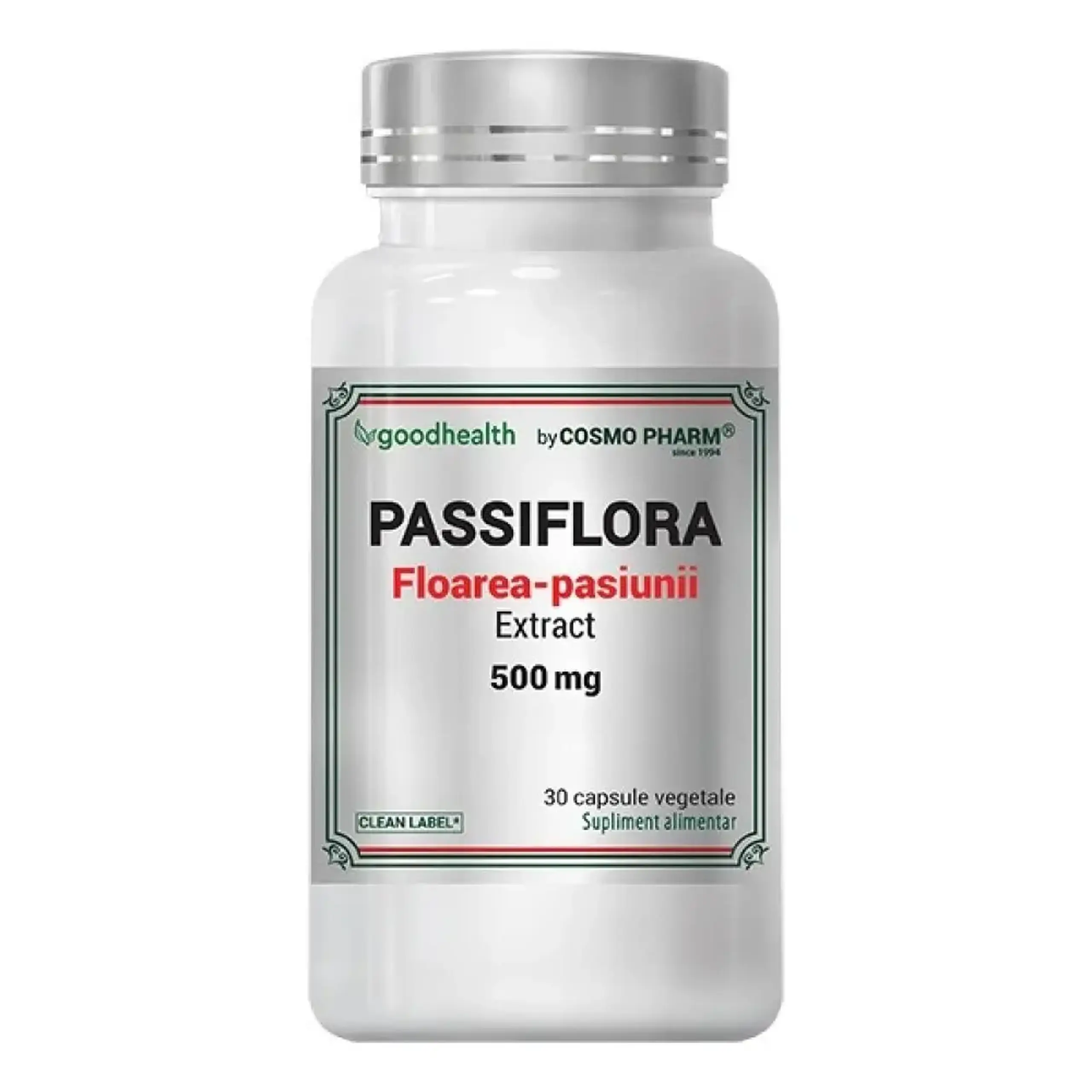 Passiflora Extract 500mg Somn si Relaxare caps. N30 Cosmo Pharm