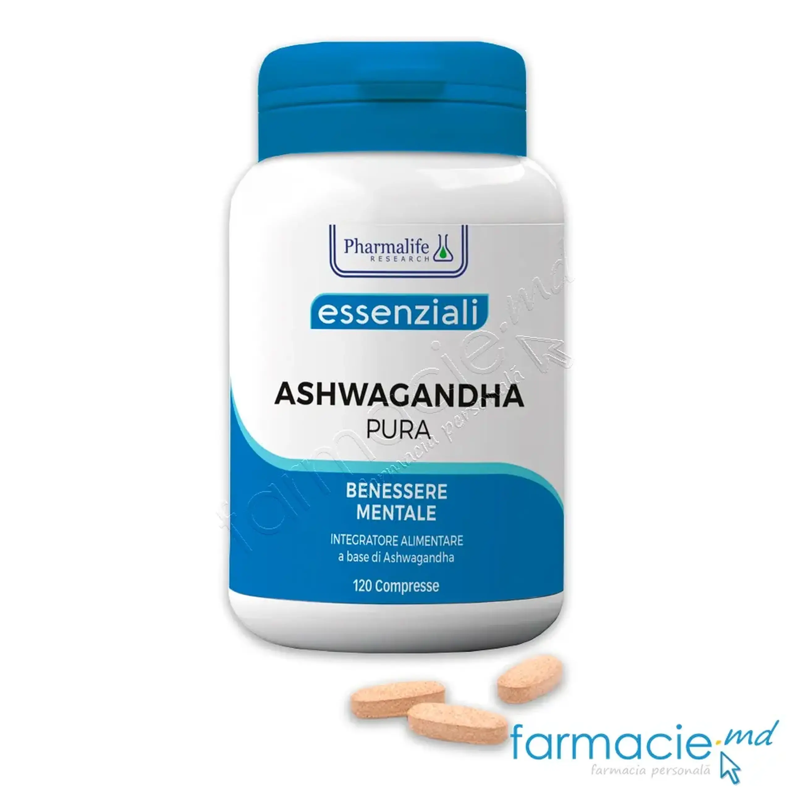 Ashwagandha Pura 350mg (sanatate mentala) comp. N120 Pharmalife
