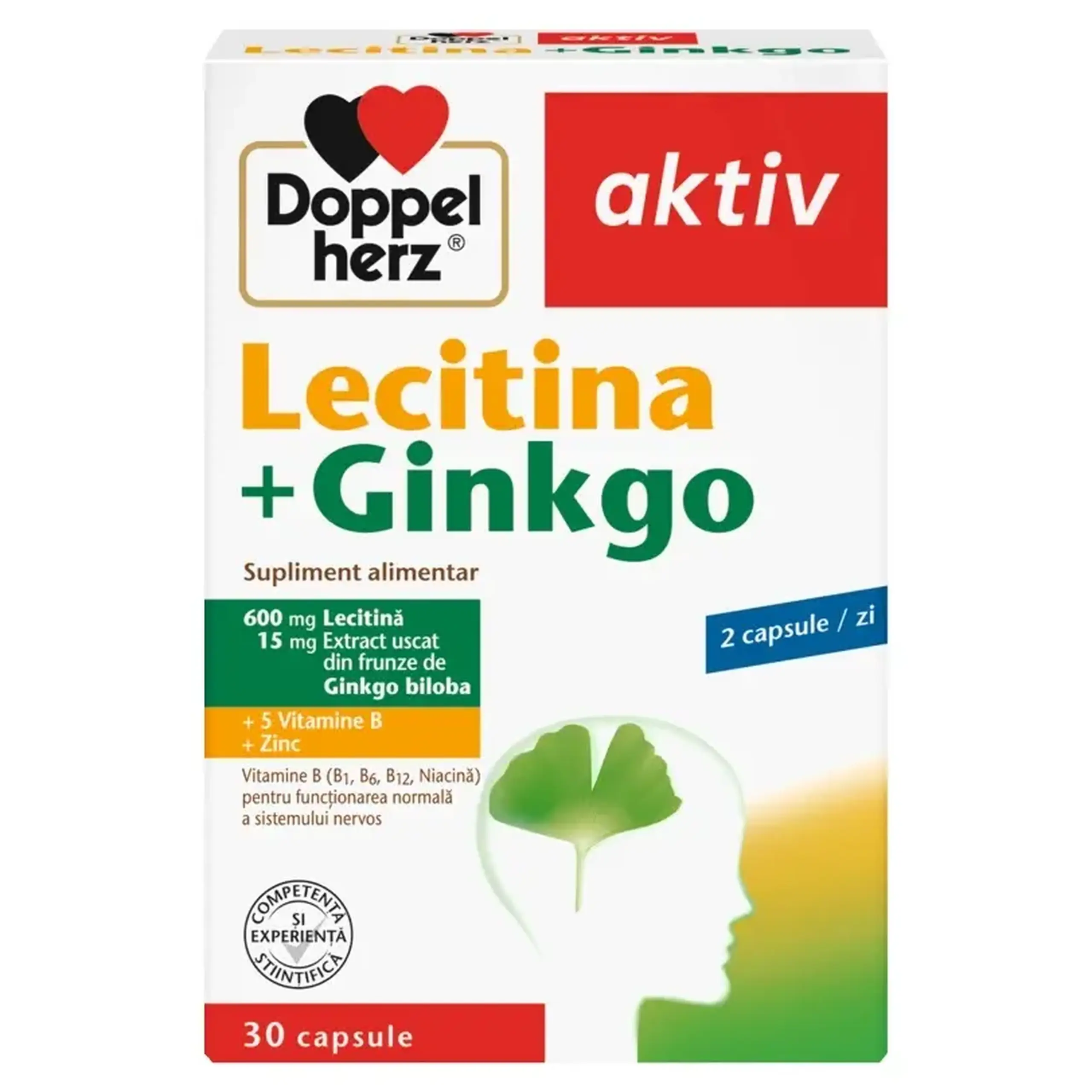 Lecitina+Gingko 600mg+15mg caps. N30 Doppelherz