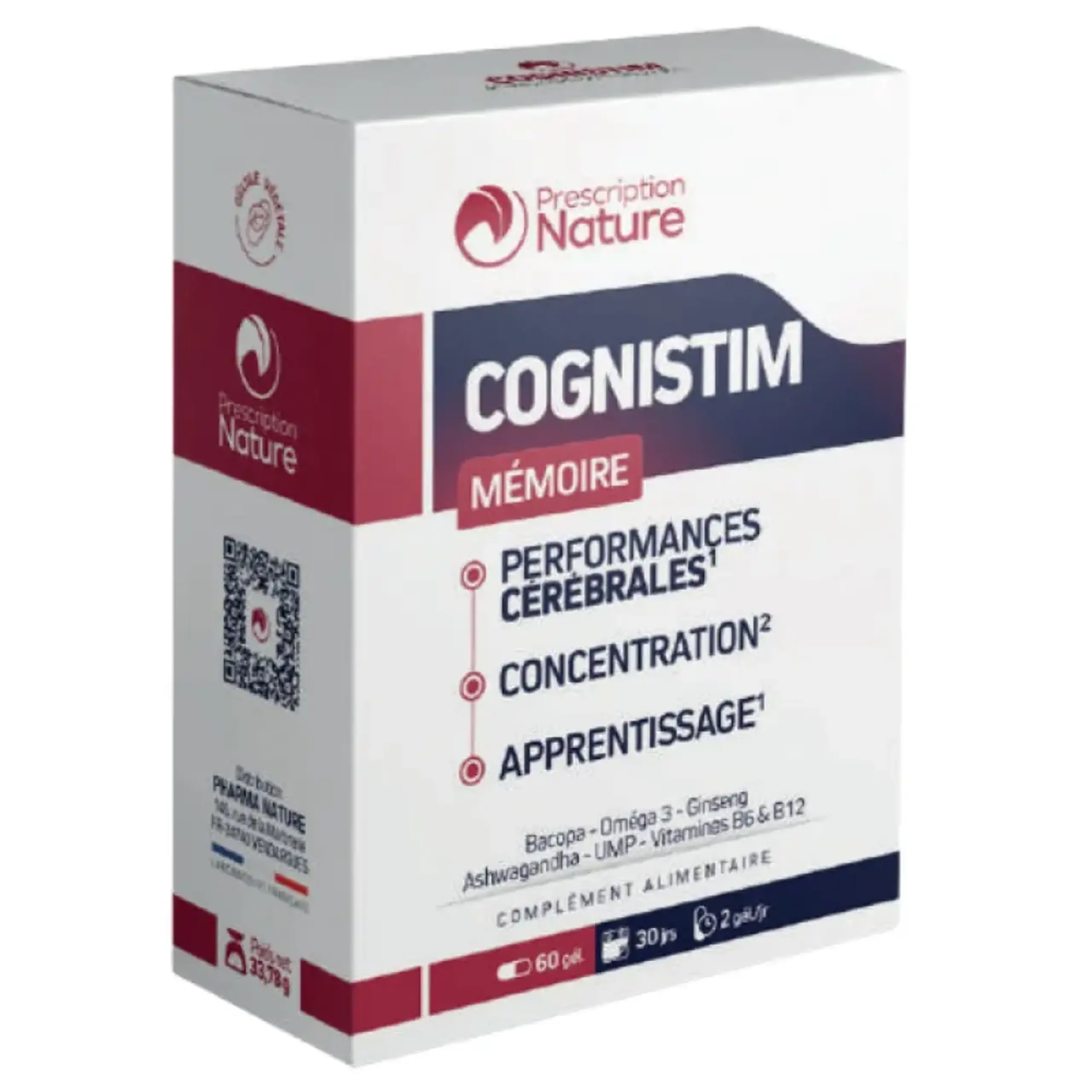 Cognistim memorie si concentrare caps. N60 (2/zi) Pharma Nature