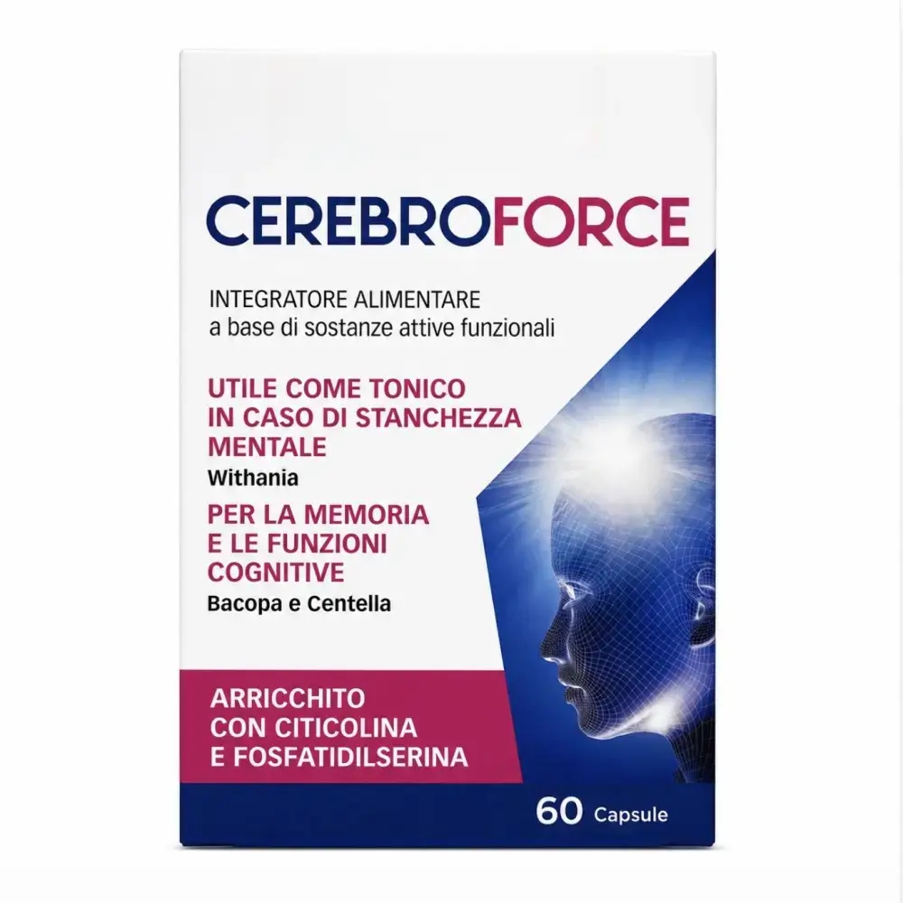 Cerebroforce (oboseala psihica,memorie,functii cognitive) caps.N60 Pharmalife