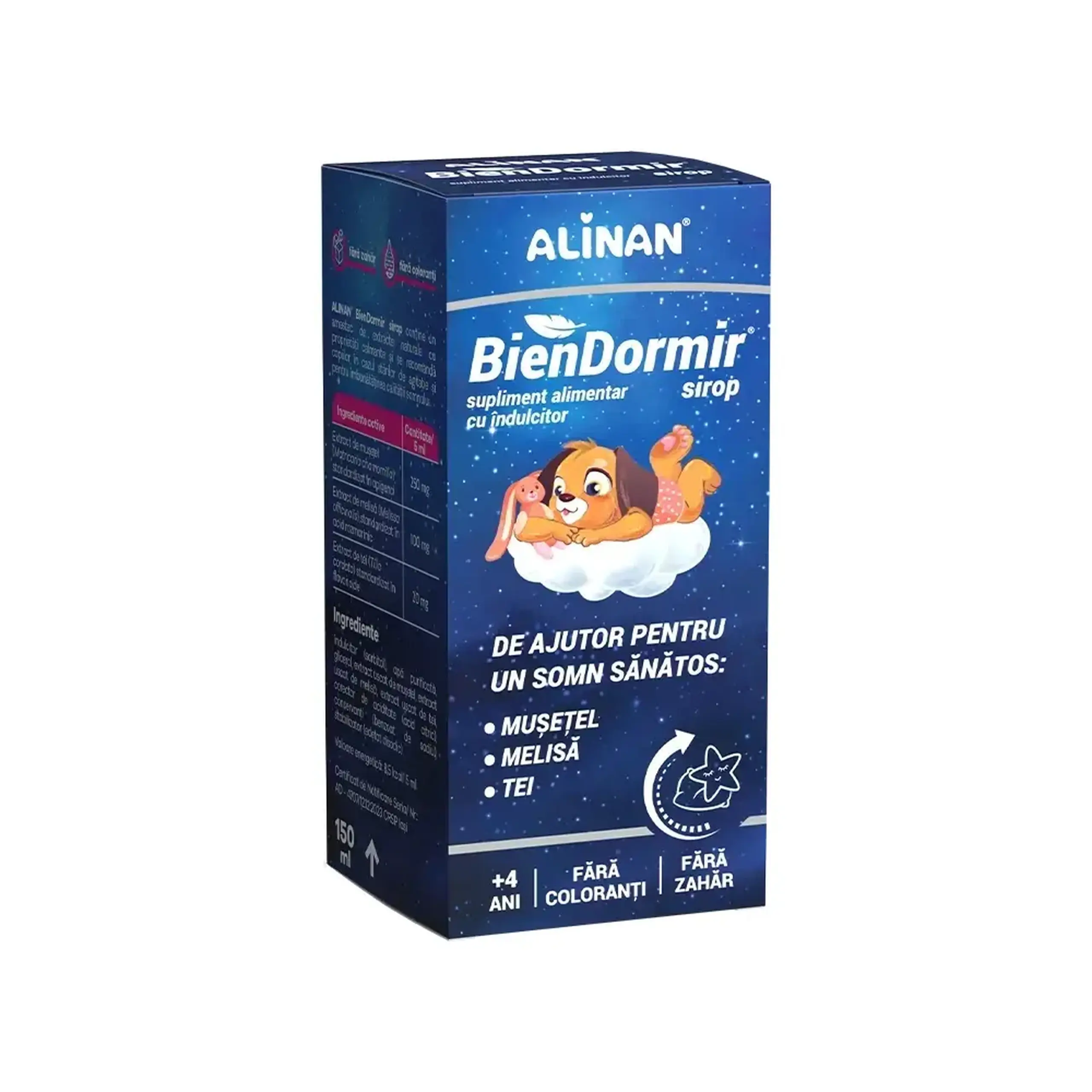 Alinan Bien Dormir sirop 150ml (+4ani) + Fiterman