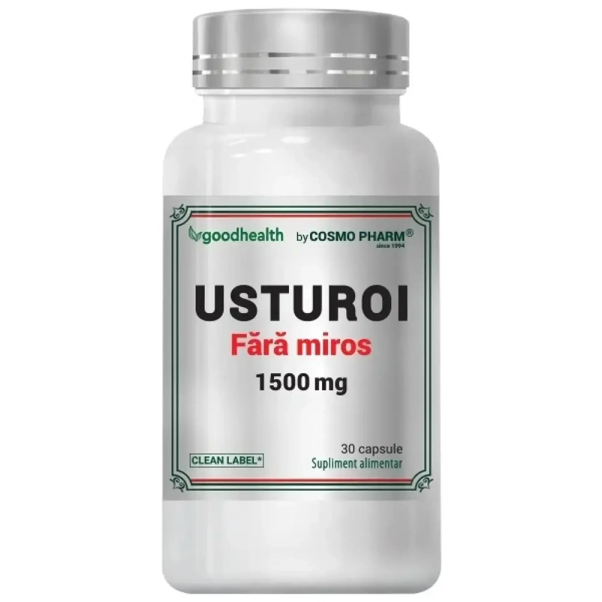 Usturoi Fara Miros 1500mg Inima si Circulatie caps. N30 Cosmo Pharm