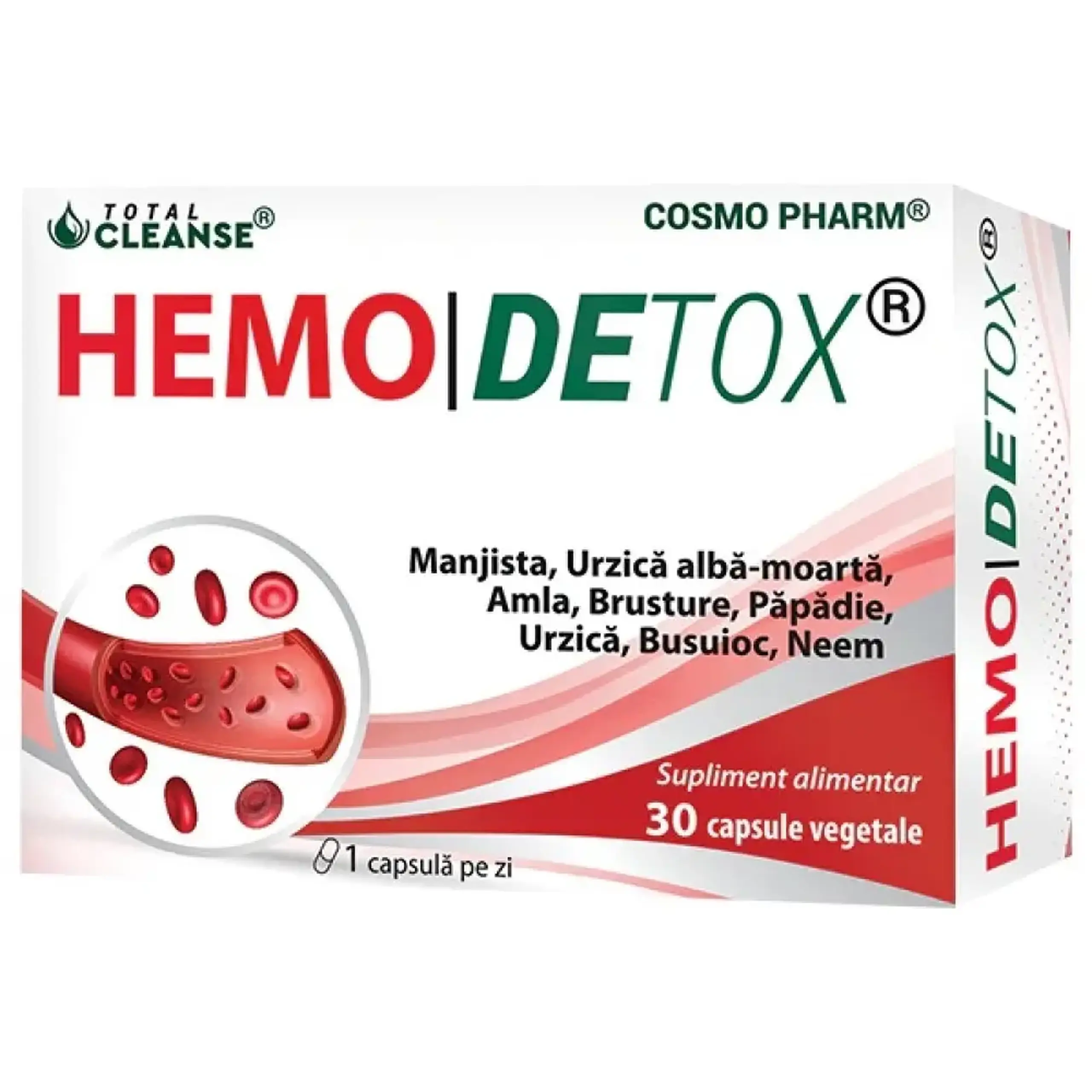 Hemodetox purificarea sangelui caps. N30 Cosmo Pharm