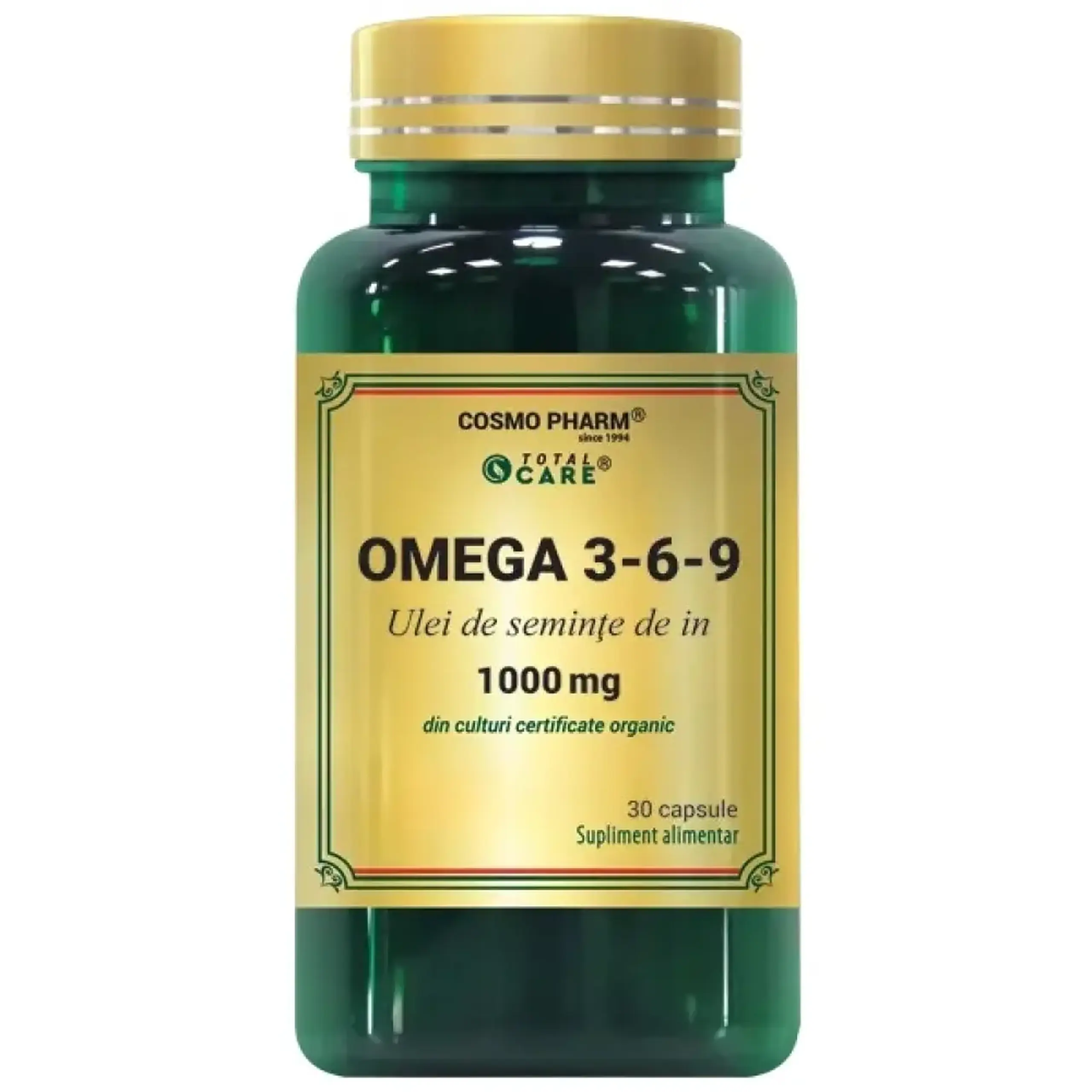 Omega 3-6-9 Ulei In 1000mg caps. N30 Cosmo Pharm