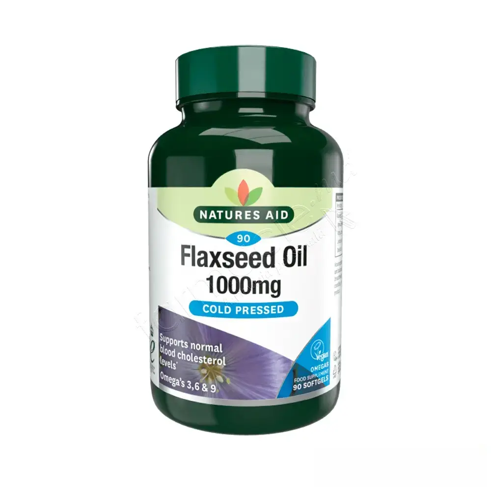 Omega 3,6,9 Vegan (Flaxseed) caps. N90 (din seminte de in) Natures Aid