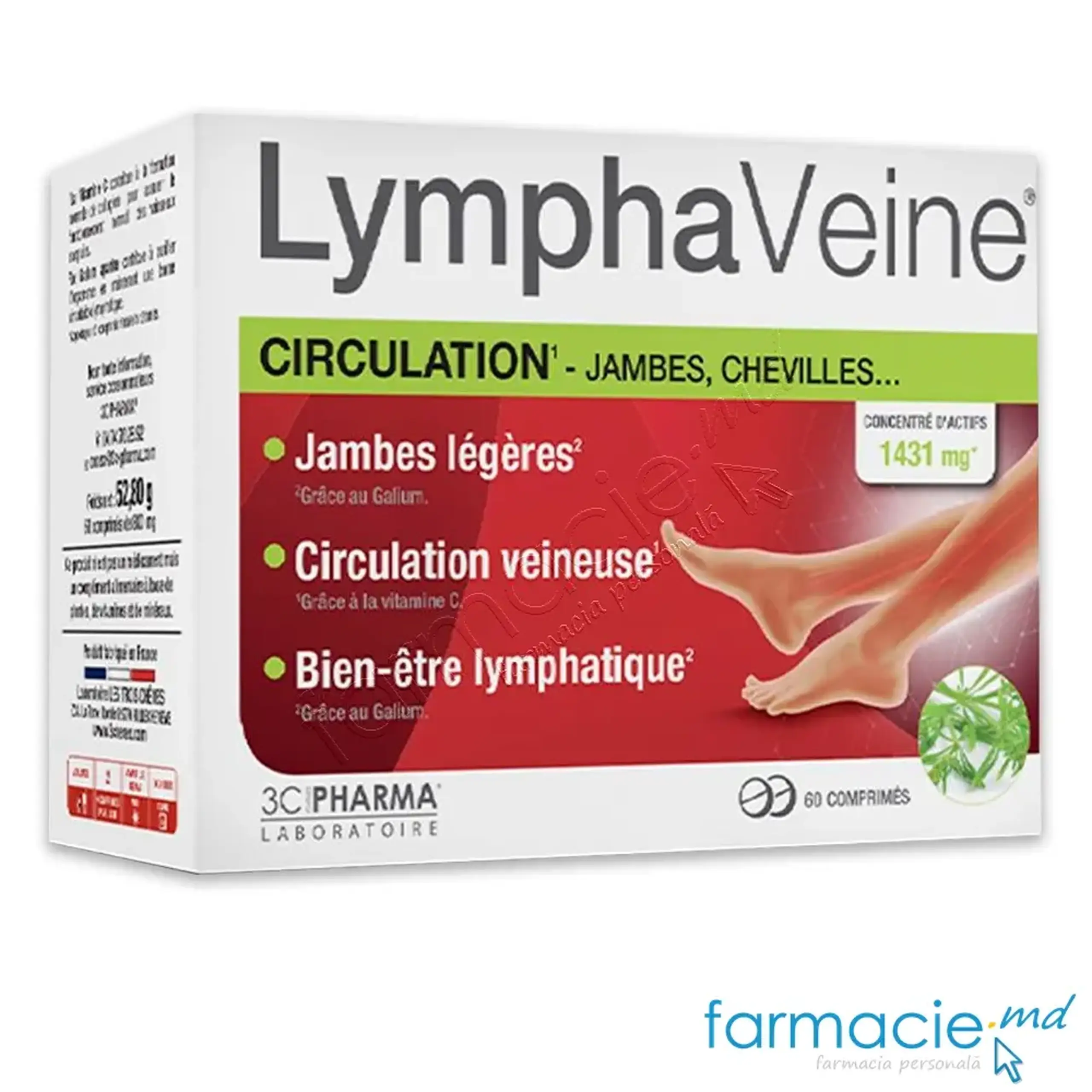 Lymphaveine tab. N60 (vene sanatoase si drenaj limfatic) 3Chenes
