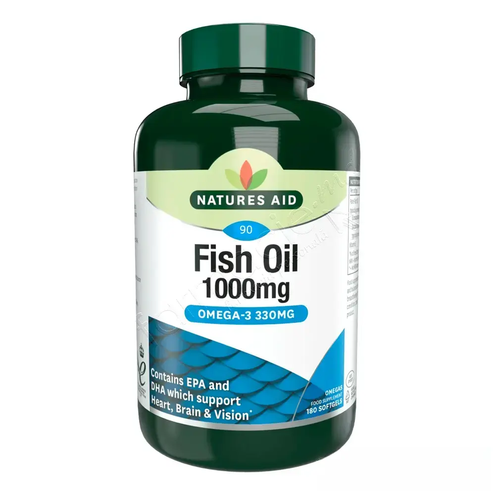 Omega 3 1000mg Fish Oil caps. N90 Natures Aid