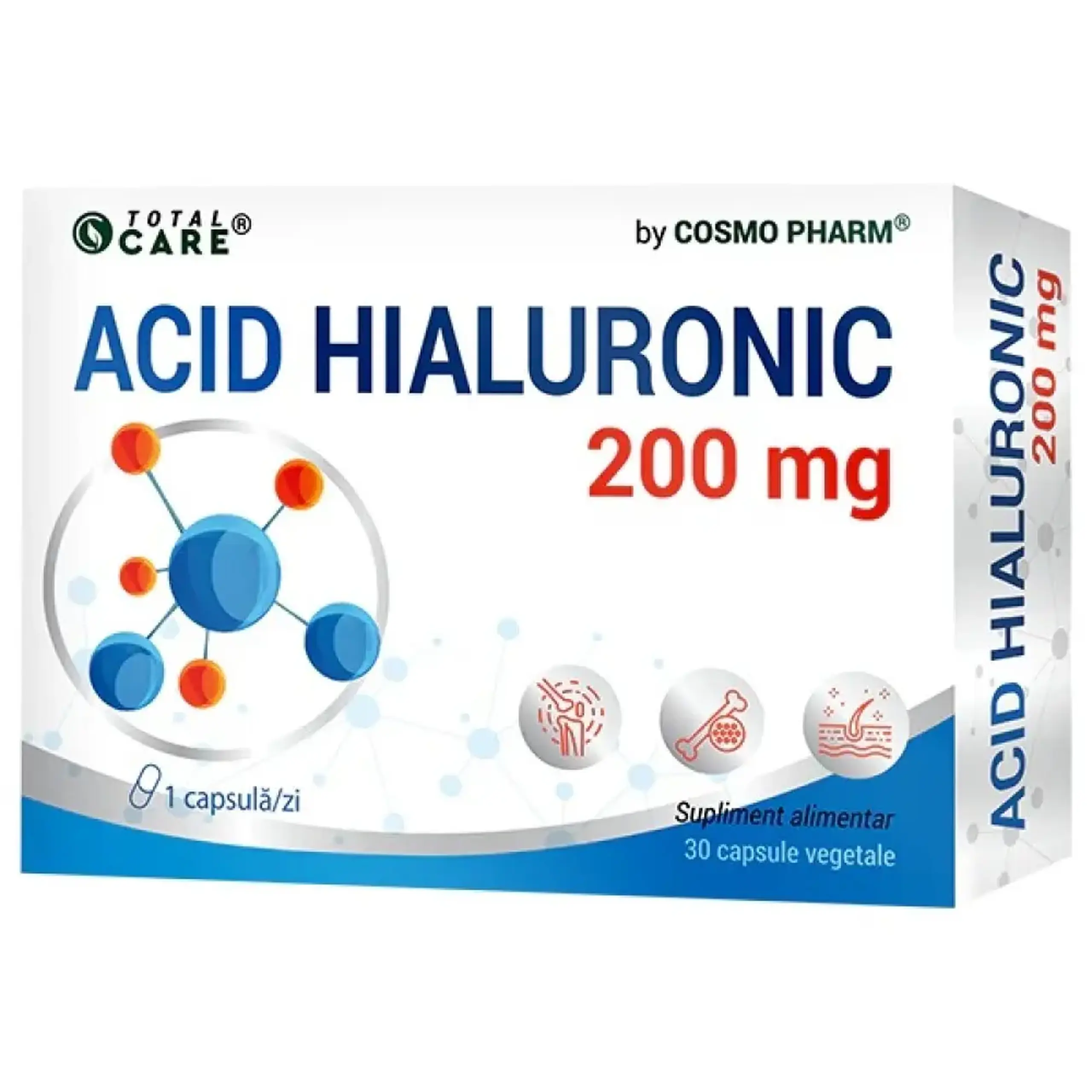 Acid Hyaluronic 200mg Piele si Articulatii caps. N30 Cosmo Pharm