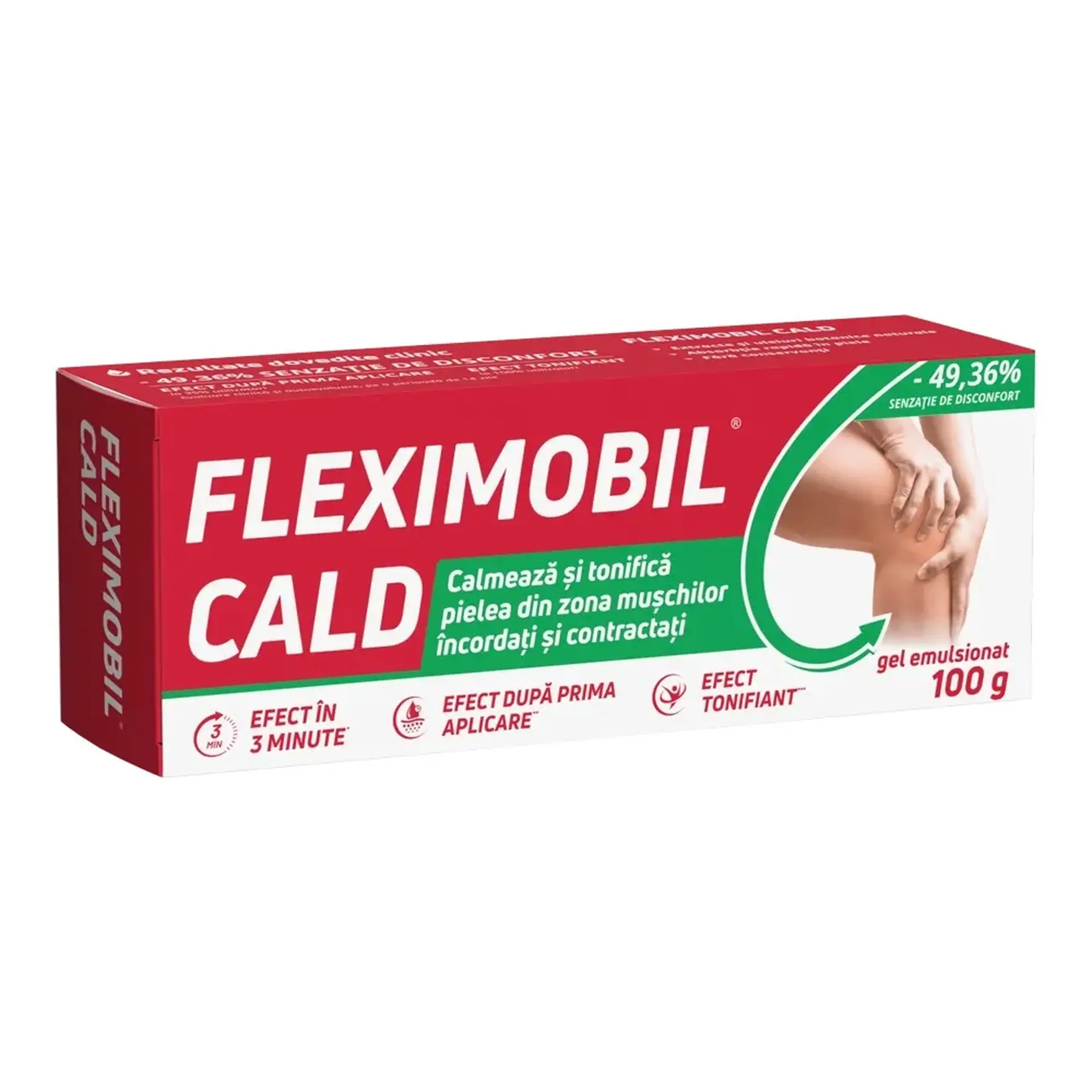 Fleximobil Cald gel cu efect de incalzire 50g Fiterman
