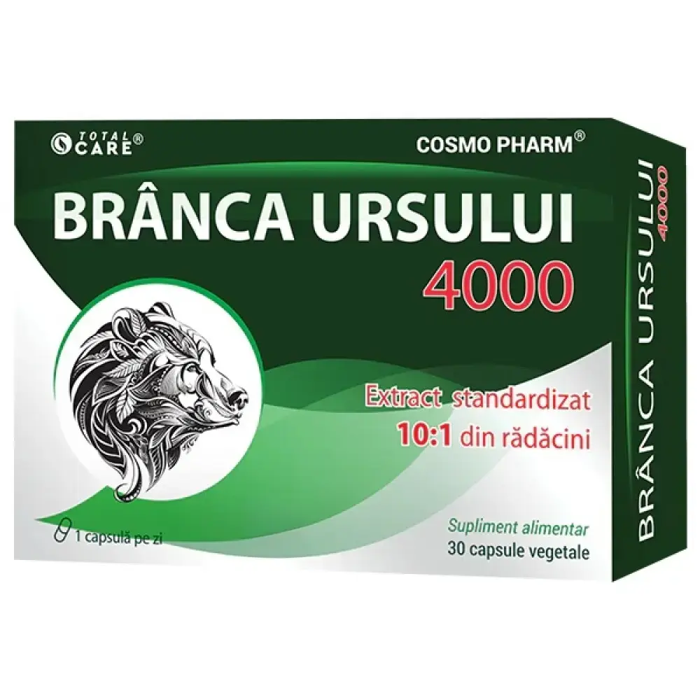 Branca Ursului Total 4000 Vitalitate Masculina caps. N30 Cosmo Pharm