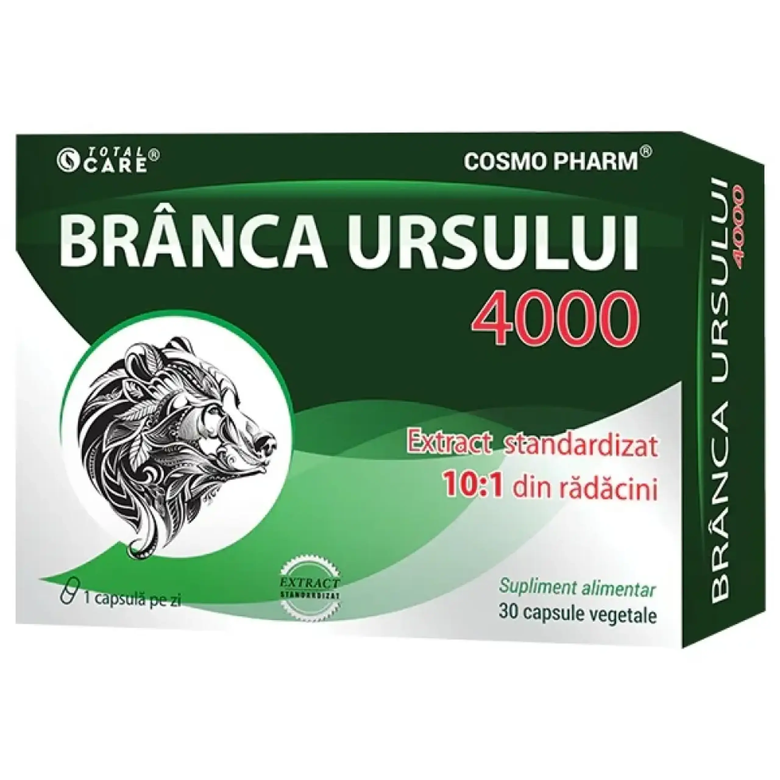 Branca Ursului Total 4000 Vitalitate Masculina caps. N30 Cosmo Pharm