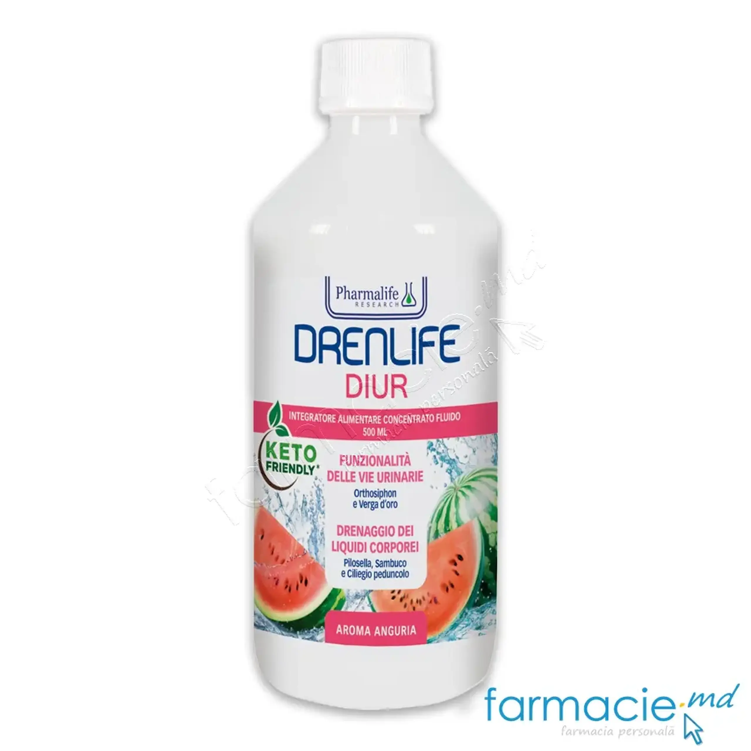 Drenlife Diur solutie orala 500ml (diuretic,drenajul fluidelor) Pharmalife
