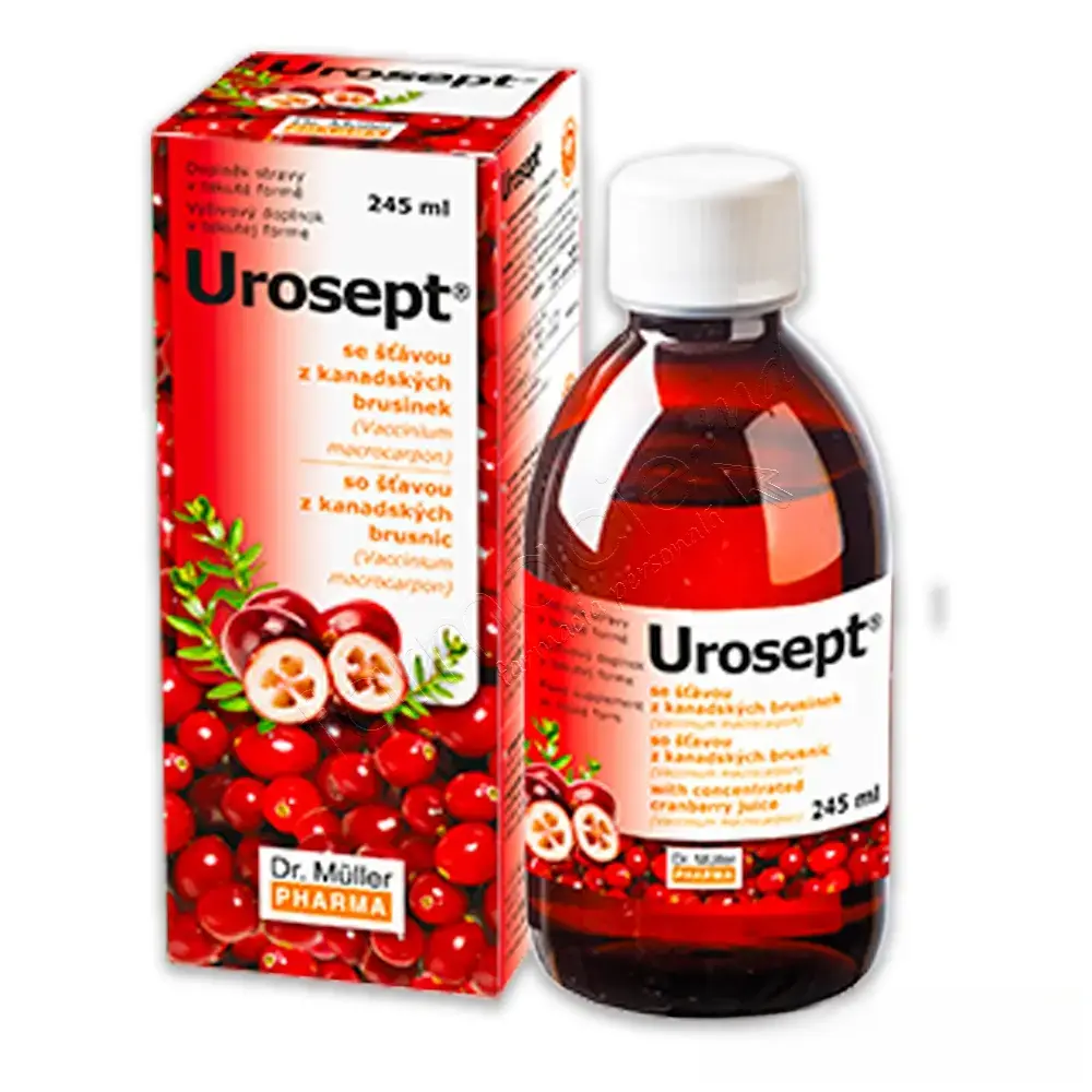 Urosept Sirop merisoare+vit C adulti,copii 3+ 245ml Dr. Muller PHARMA