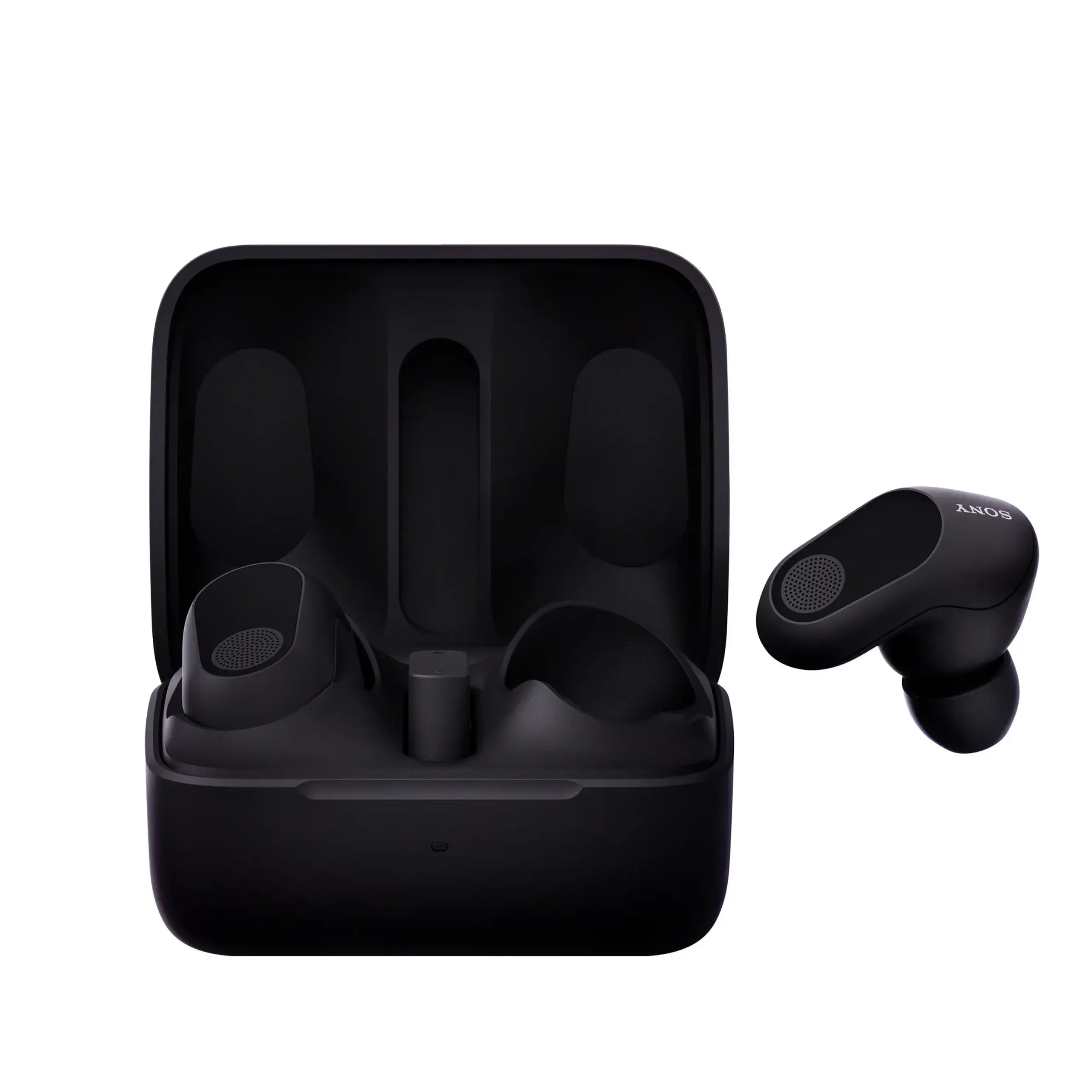 Casti Gaming True Wireless SONY INZONE WF-G700NB, Active Noise cancelling, Wireless, LE Audio, 360 Spatial sound, Autonomie baterie 24 ore, Microfon cu AI, pentru PC/PlayStation5, Negru