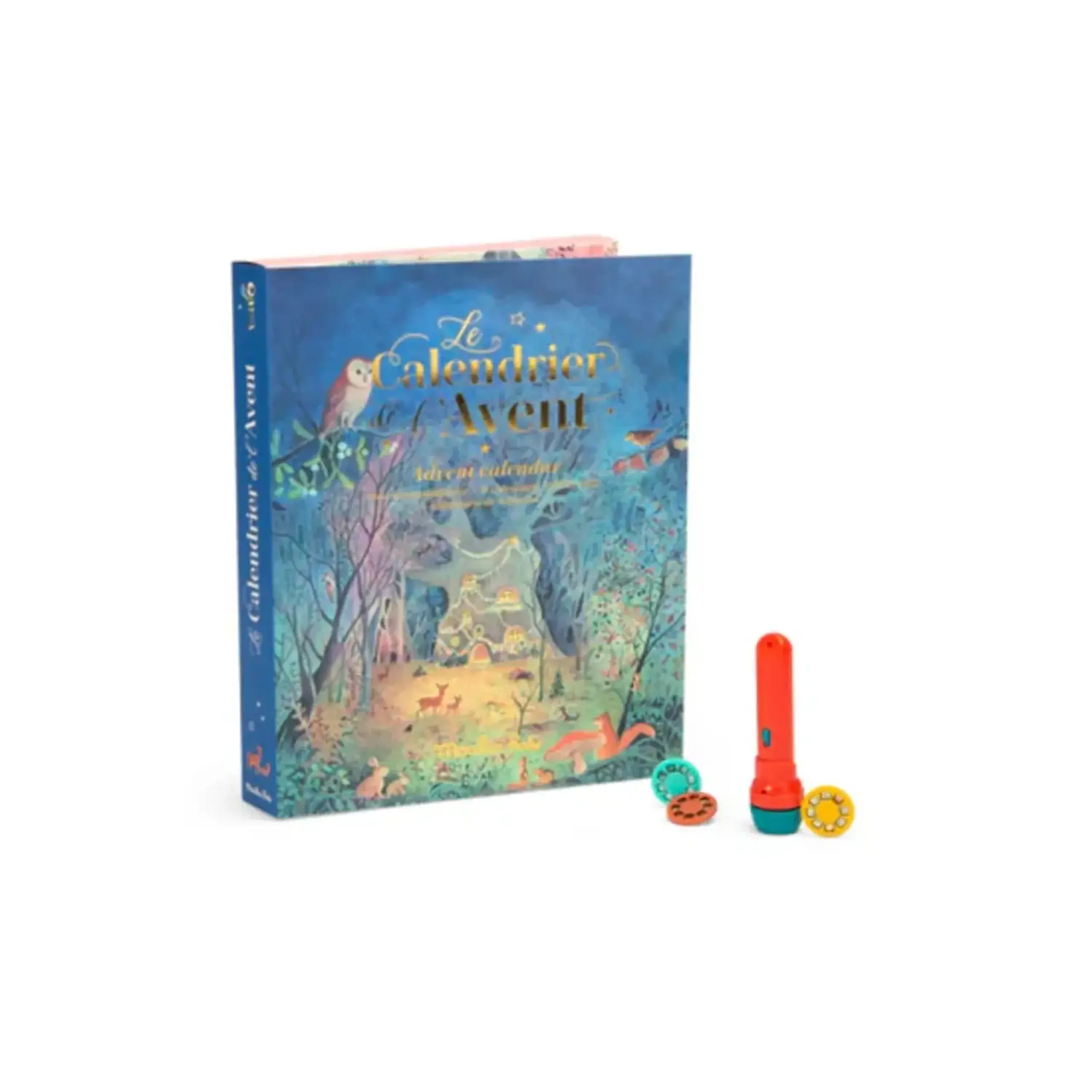 Calendar de Advent cu lampă cu povești, La Grande Famille — Moulin Roty