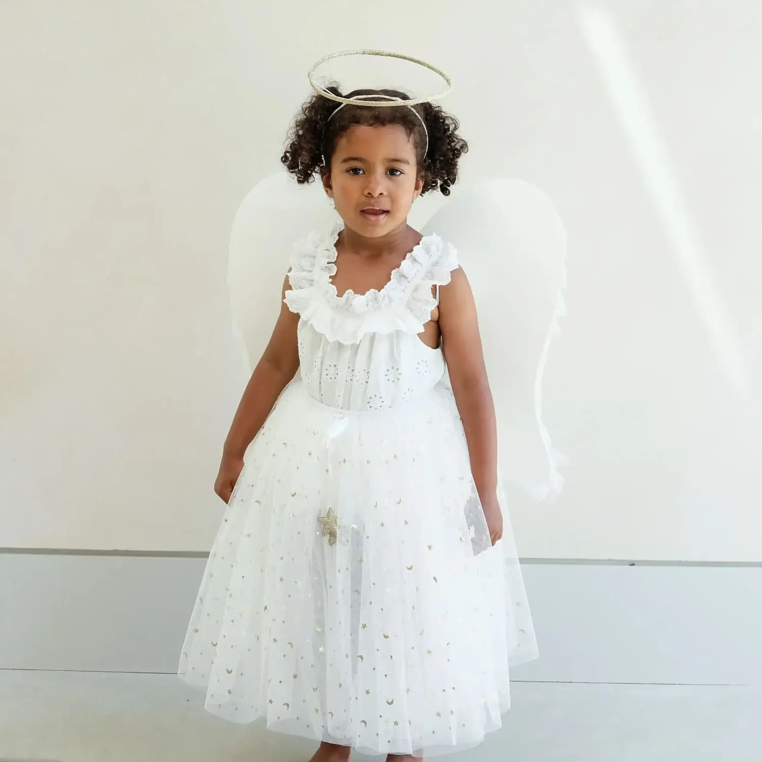 Fustita lunga,,Angel crem auriu"