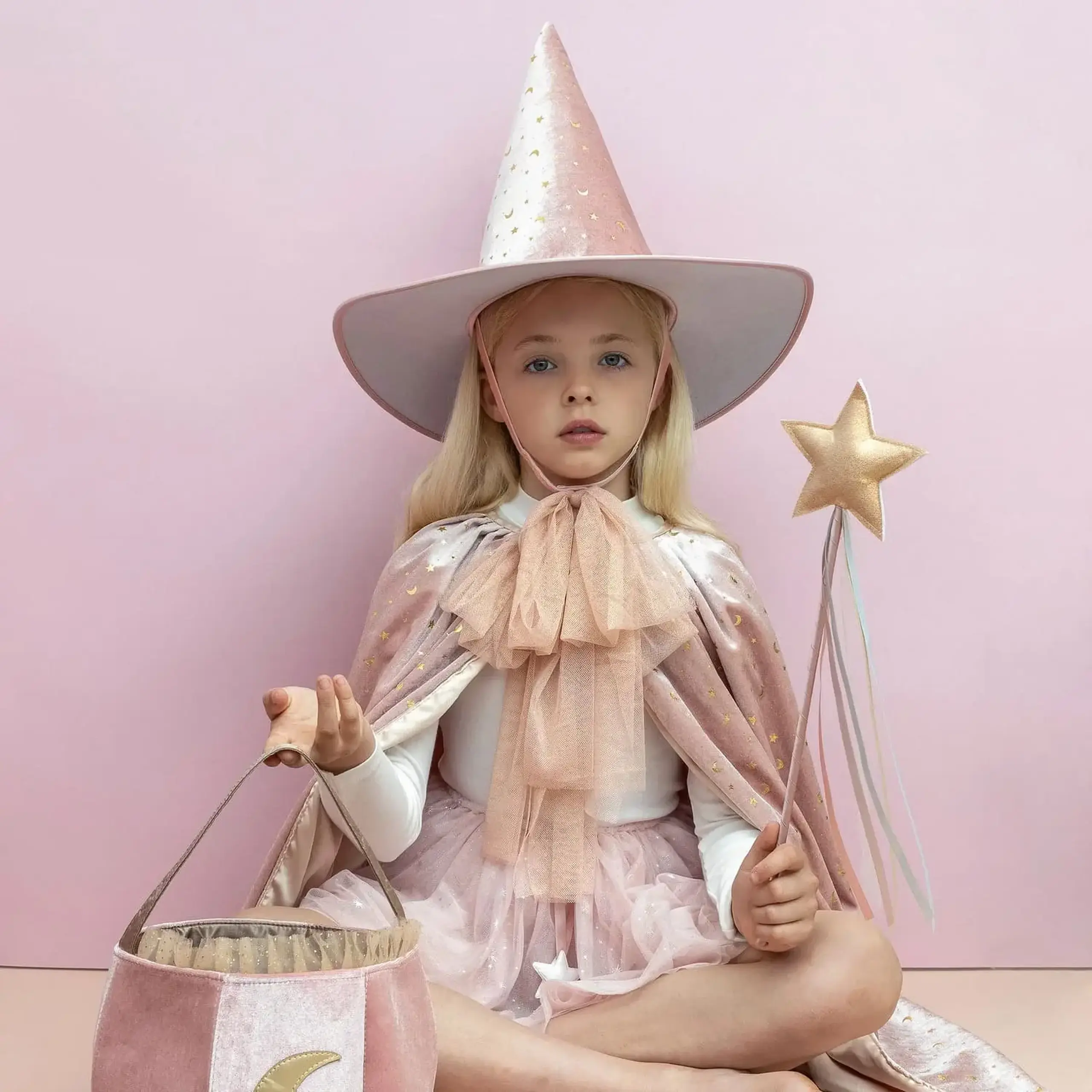 Palarie de vrajitoare pentru copii,,Glinda"