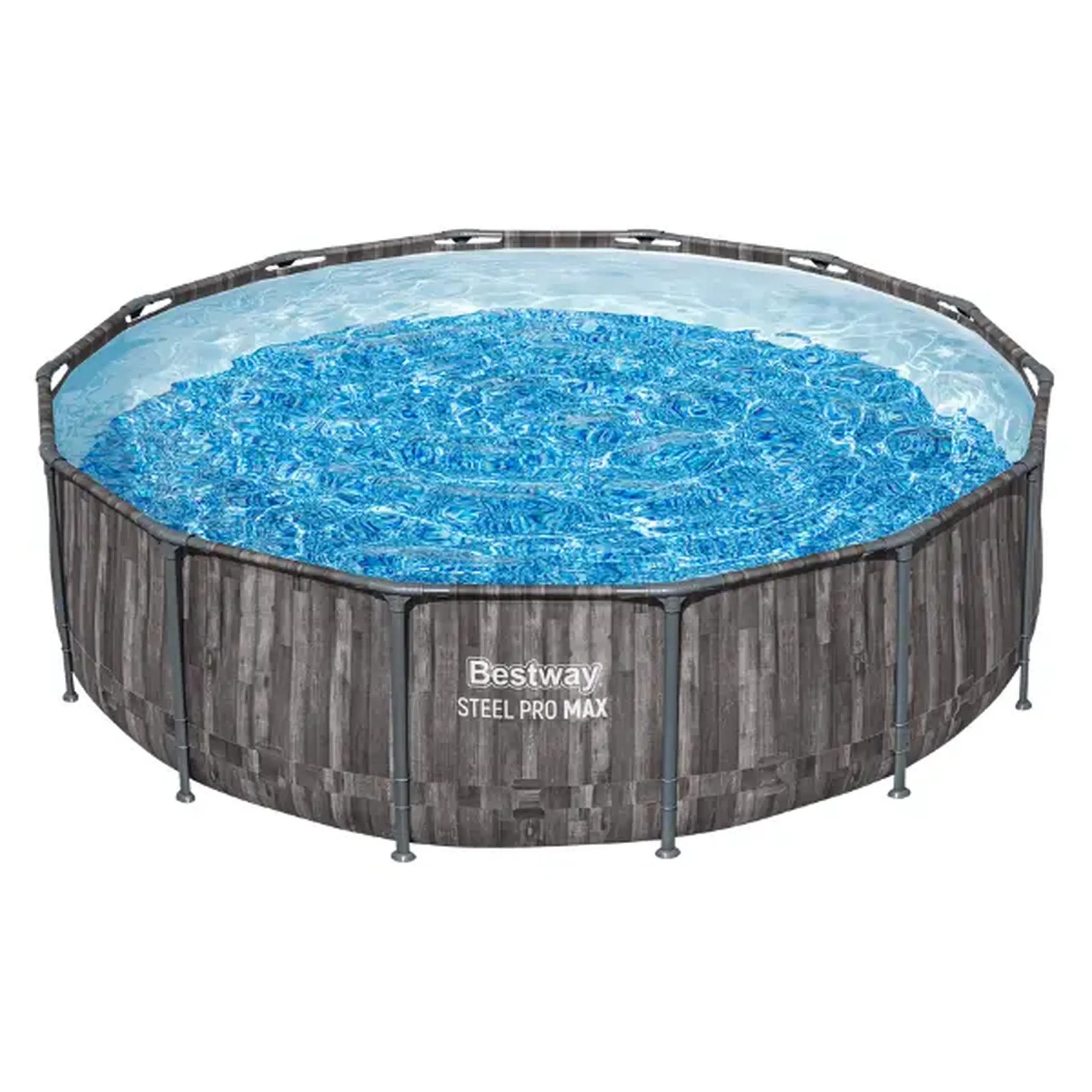 Bestway Piscina STEEL PRO MAX Round 427x107 cm, 13030L, cadru metalic