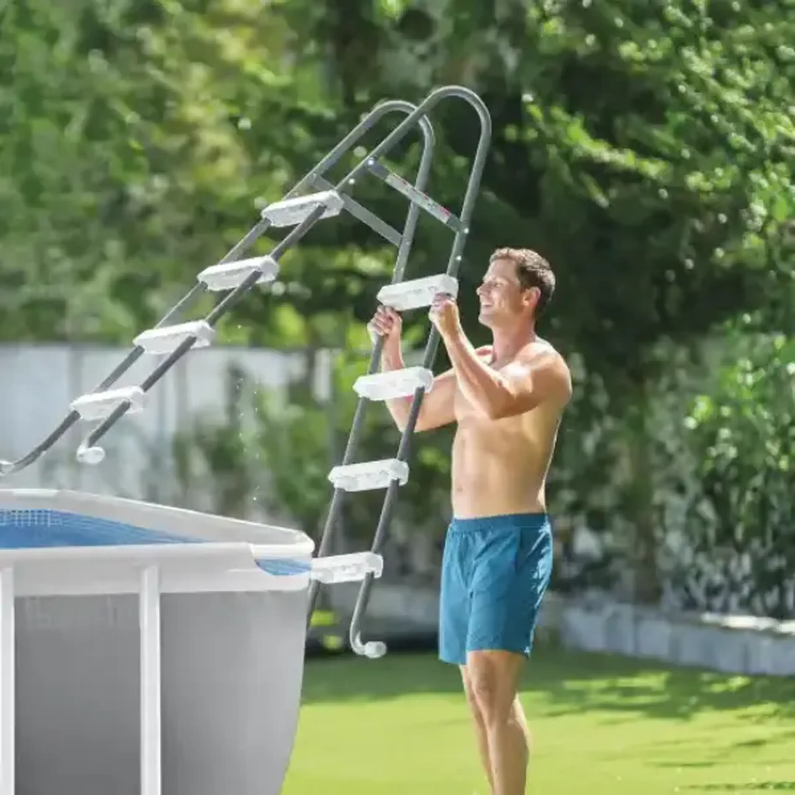 INTEX Piscină PRISM FRAME RECTANGULAR 300x175x80cm, 3539L, cadru metalic, cu pompă de filtrare