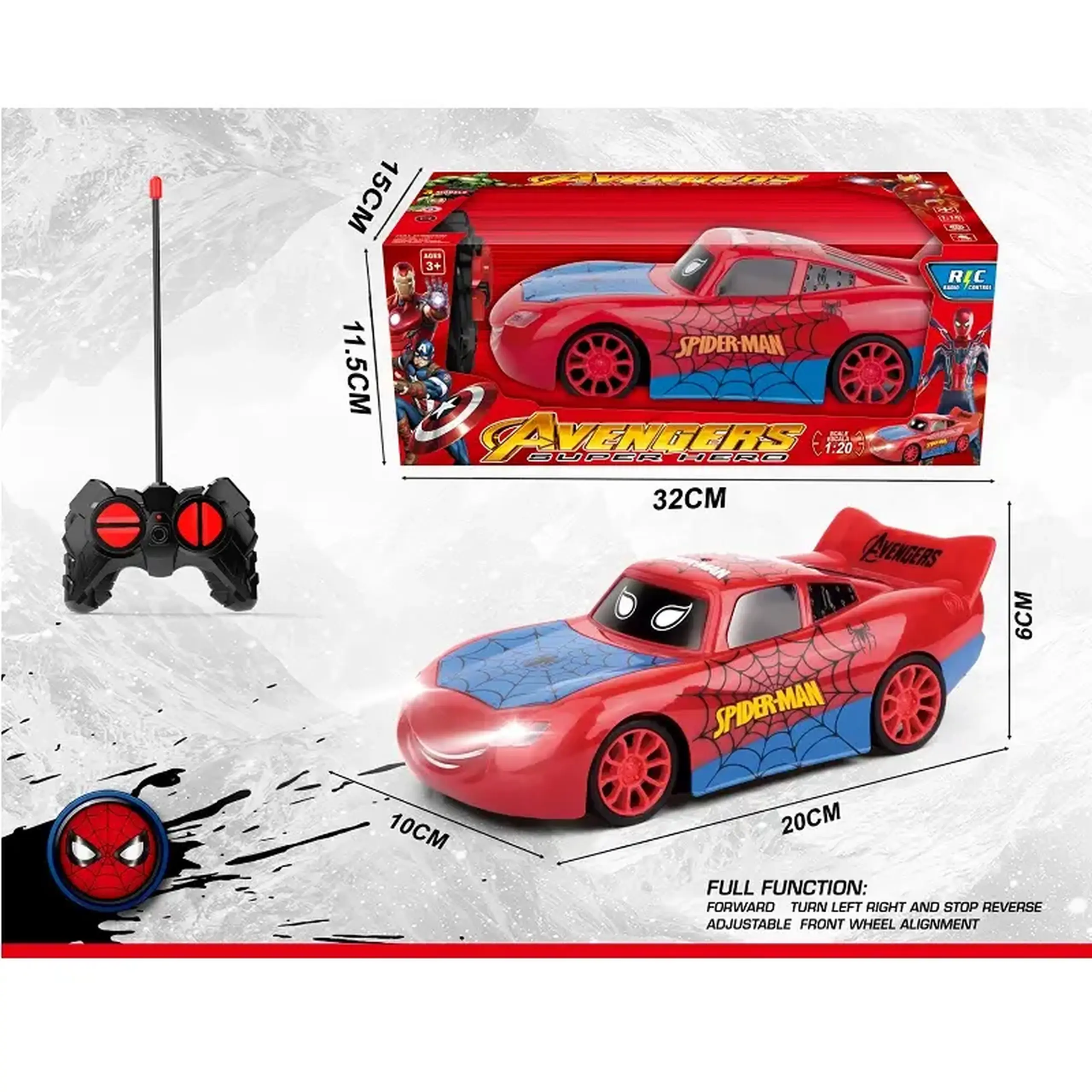 Masina cu R/C cu lumini