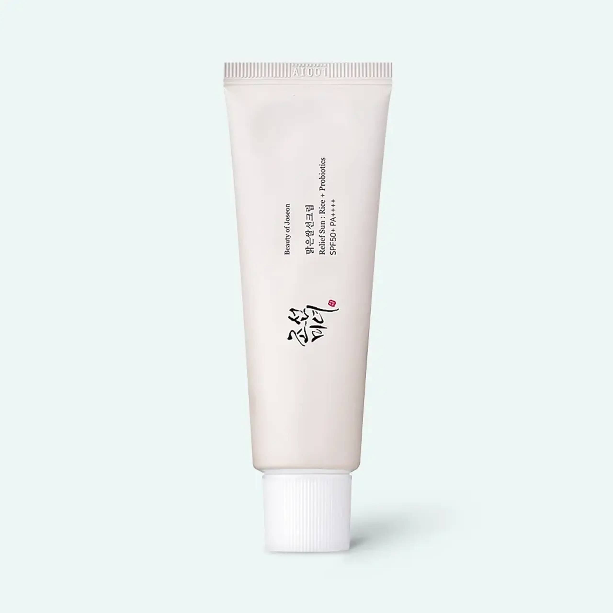 Cremă de protecție solară hidratantă cu filtre chimice de nouă generație Beauty of Joseon Relief Sun: Rice + Probiotics SPF 50+ PA++++ 50ml