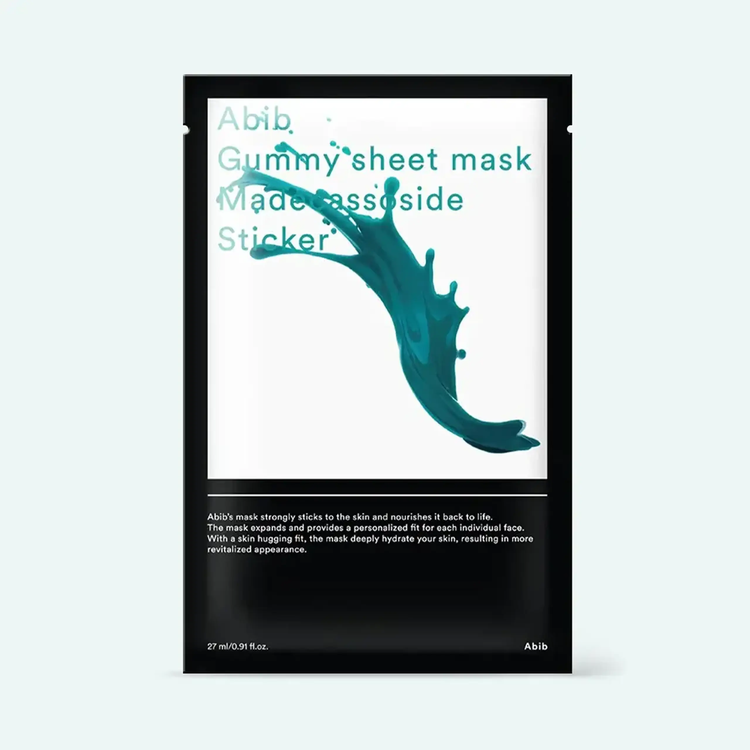 Mască pentru pielea deteriorată Abib Gummy Sheet Mask Madecassoside Sticker