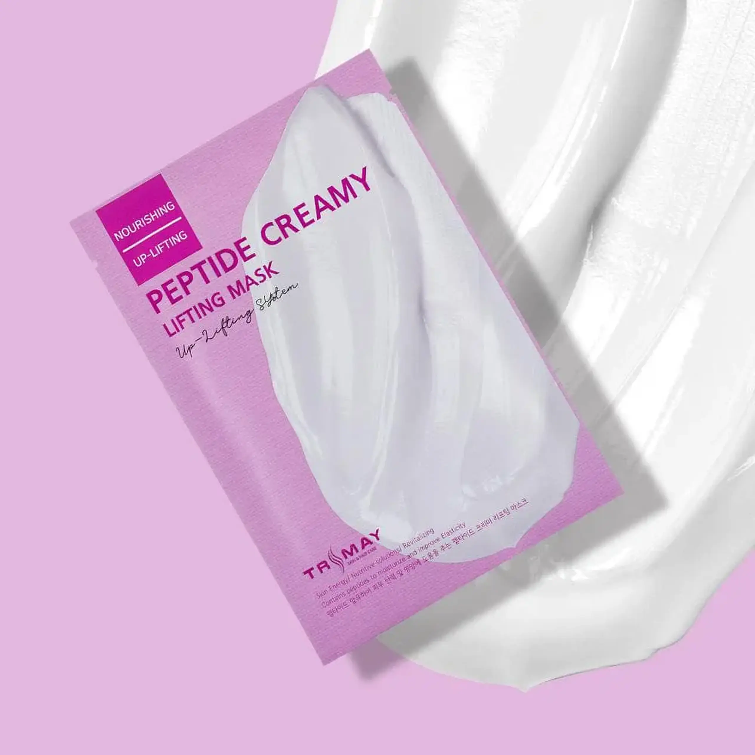 Mască din ţesătură cu peptide Trimay Peptide Creamy Lifting Mask