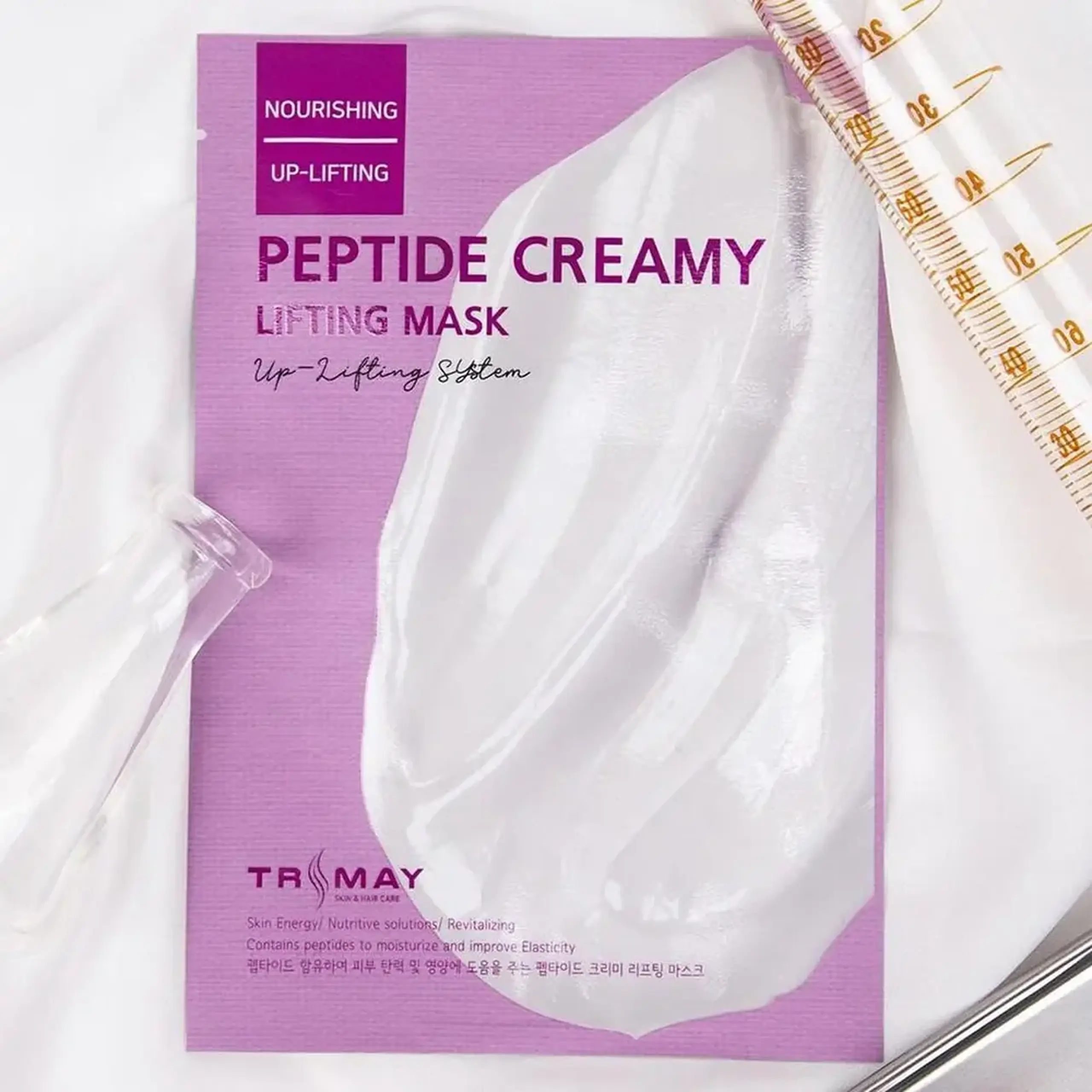Mască din ţesătură cu peptide Trimay Peptide Creamy Lifting Mask