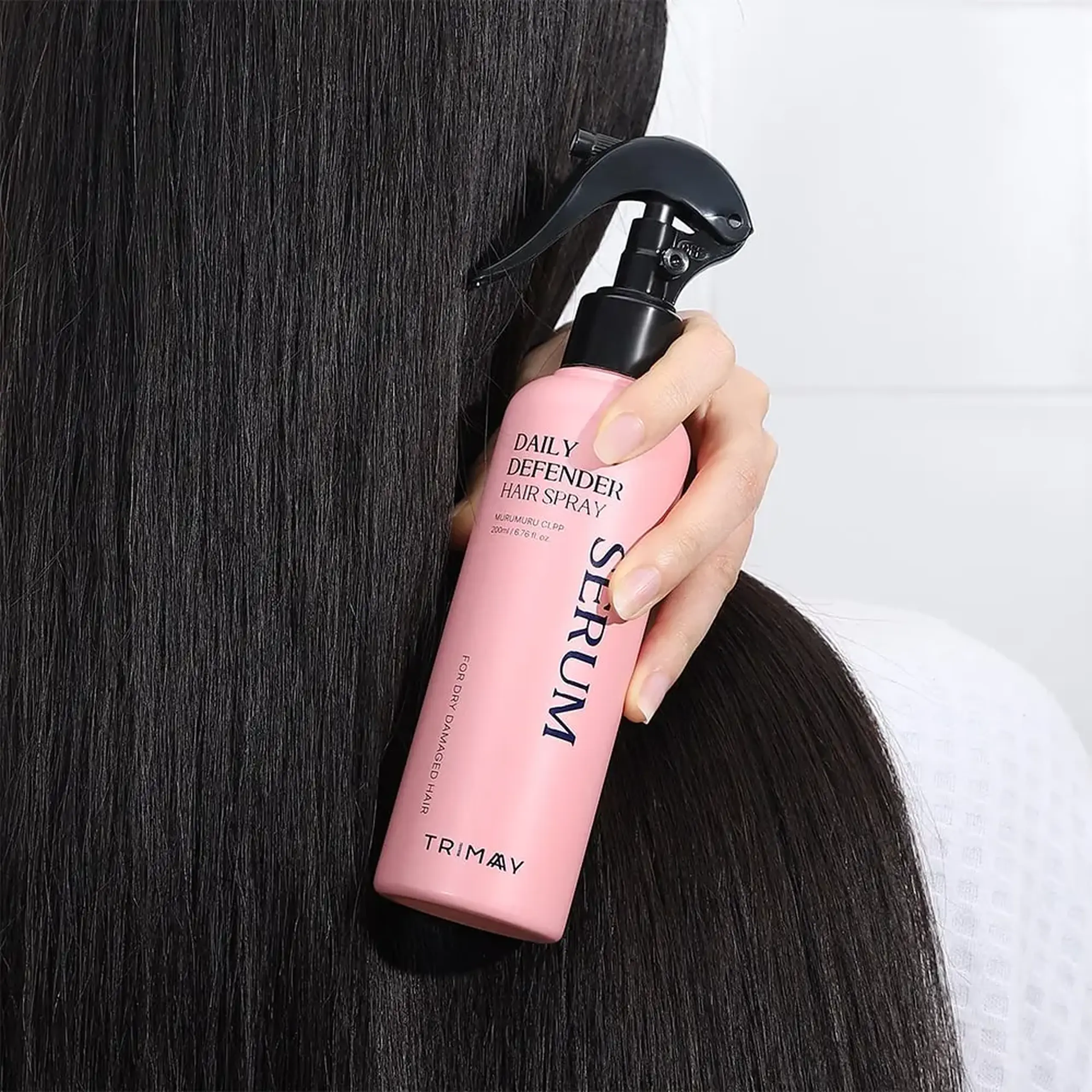 Spray cu proteine de mătase pentru păr uscat Trimay Daily Defender Hair Spray Serum 200ml