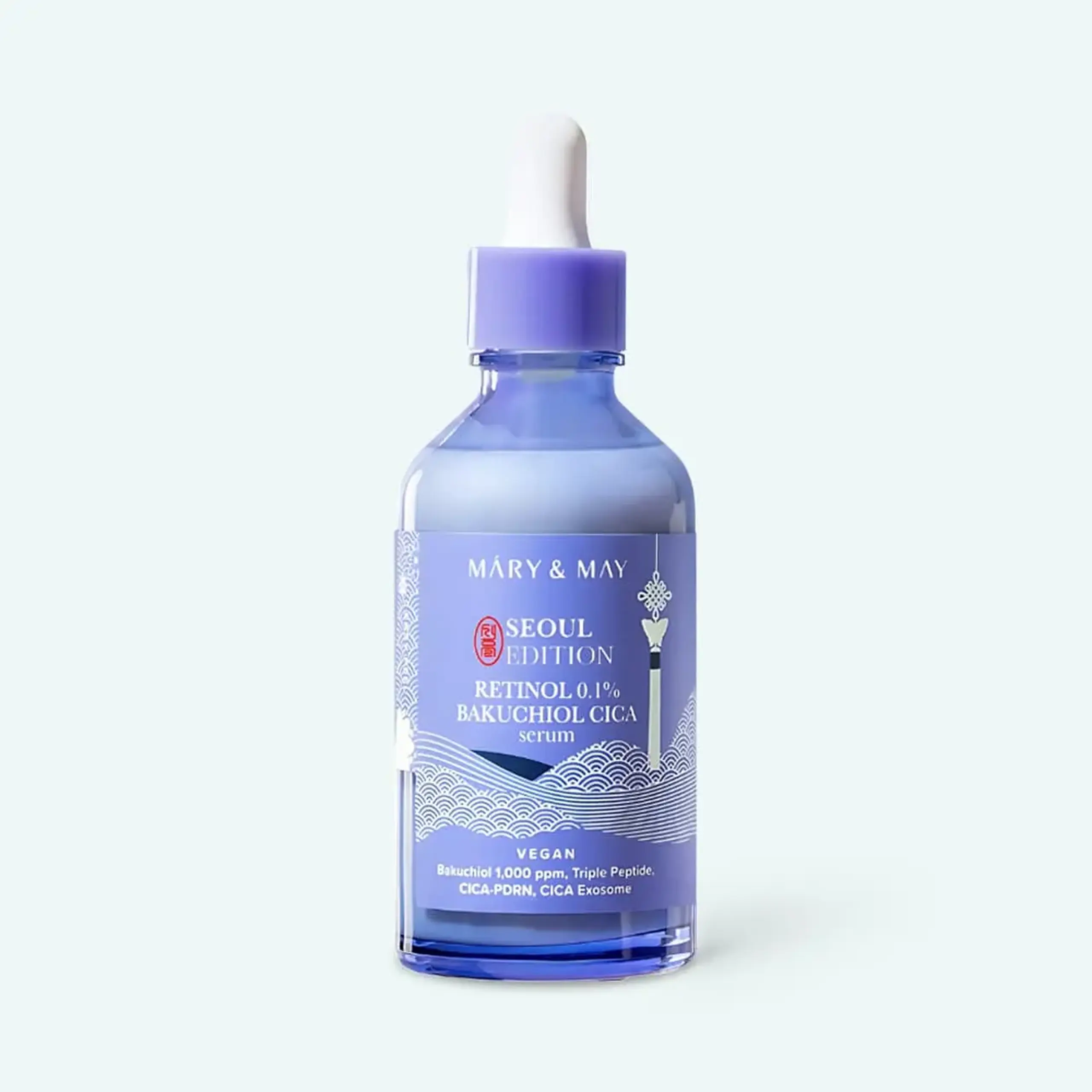 Serum cu retinol și bakuchiol Mary&amp;May Retinol 0.1% Bakuchiol Cica Serum Seoul Edition 80ml