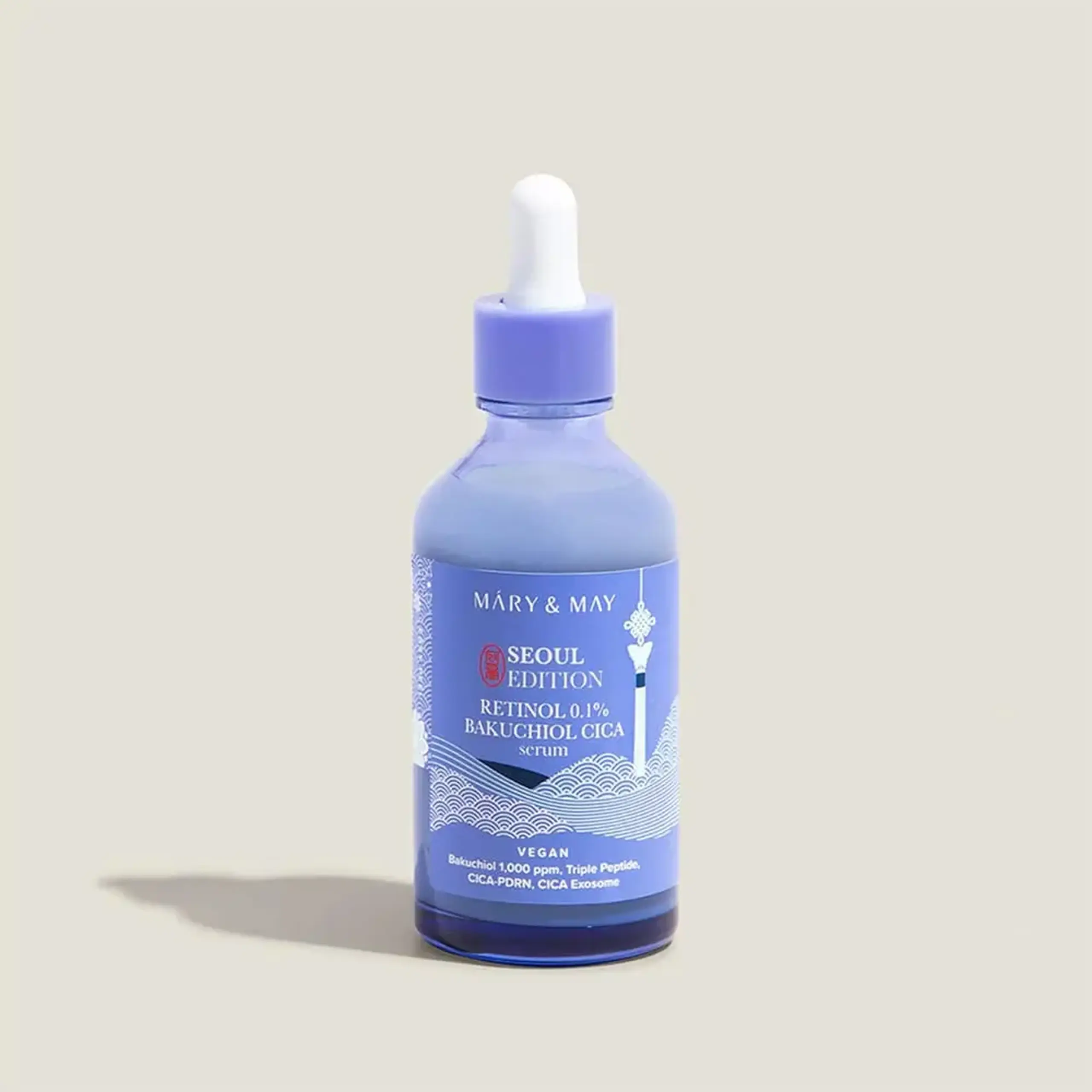 Serum cu retinol și bakuchiol Mary&amp;May Retinol 0.1% Bakuchiol Cica Serum Seoul Edition 80ml