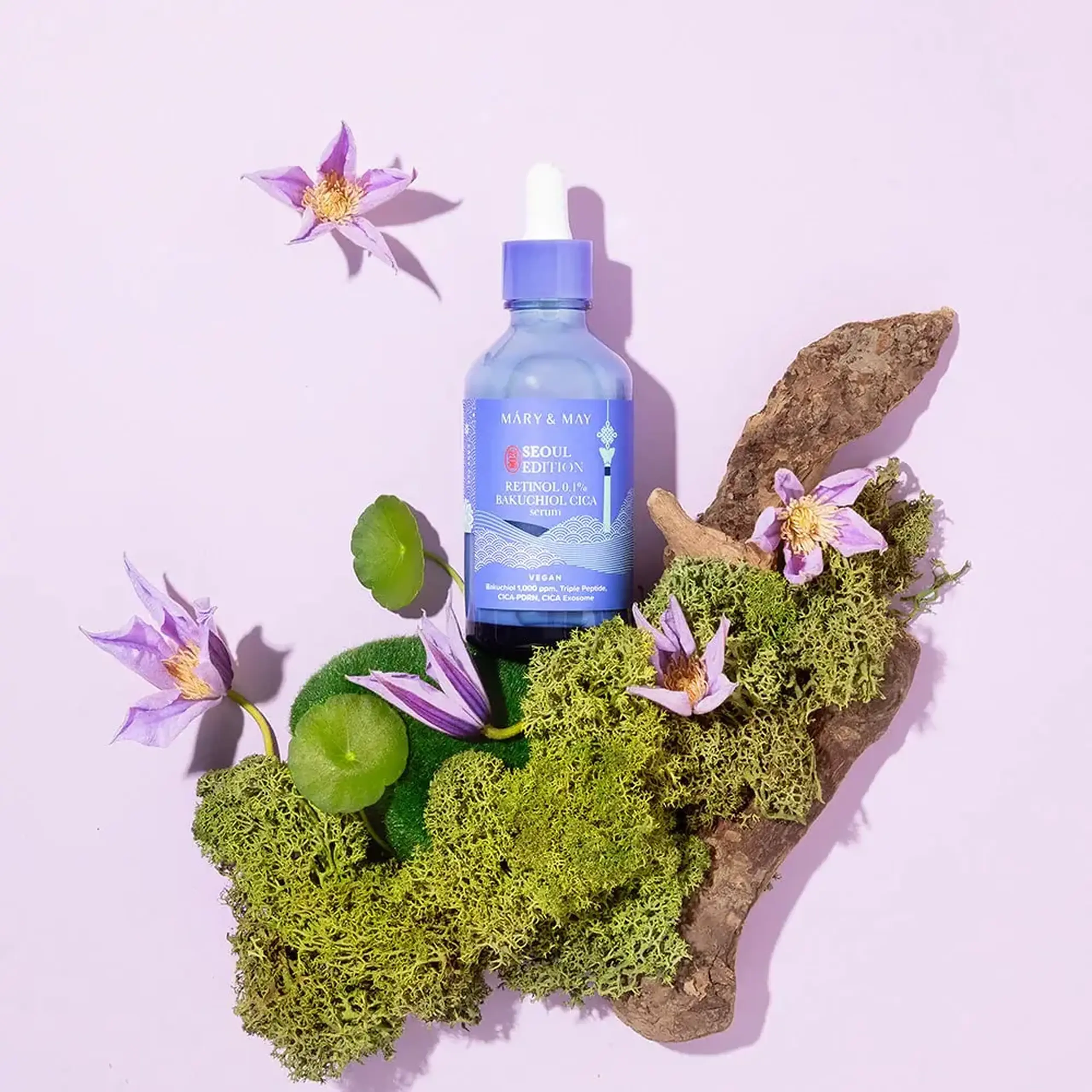 Serum cu retinol și bakuchiol Mary&amp;May Retinol 0.1% Bakuchiol Cica Serum Seoul Edition 80ml