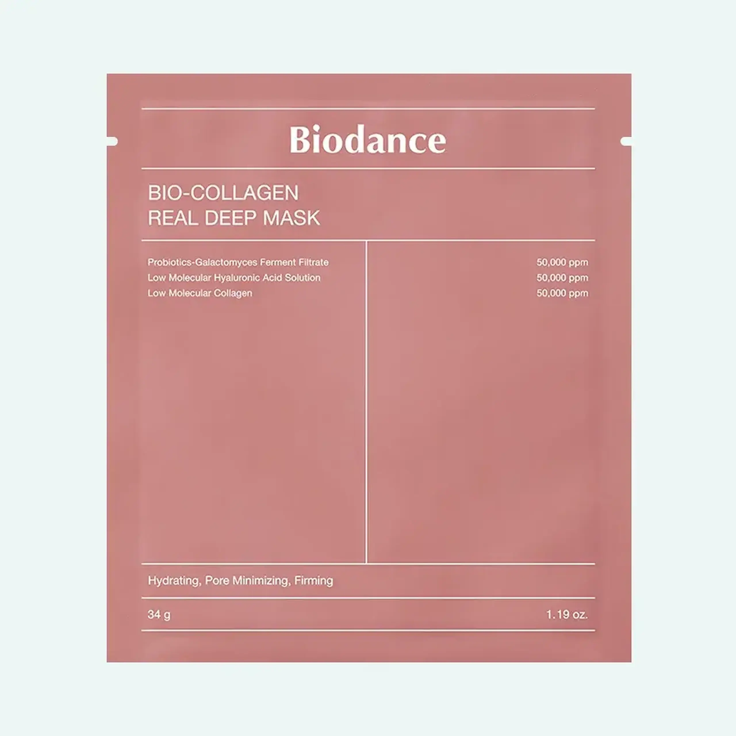 Mască hidrogel cu efect antiage Biodance Bio Collagen Real Deep Mask