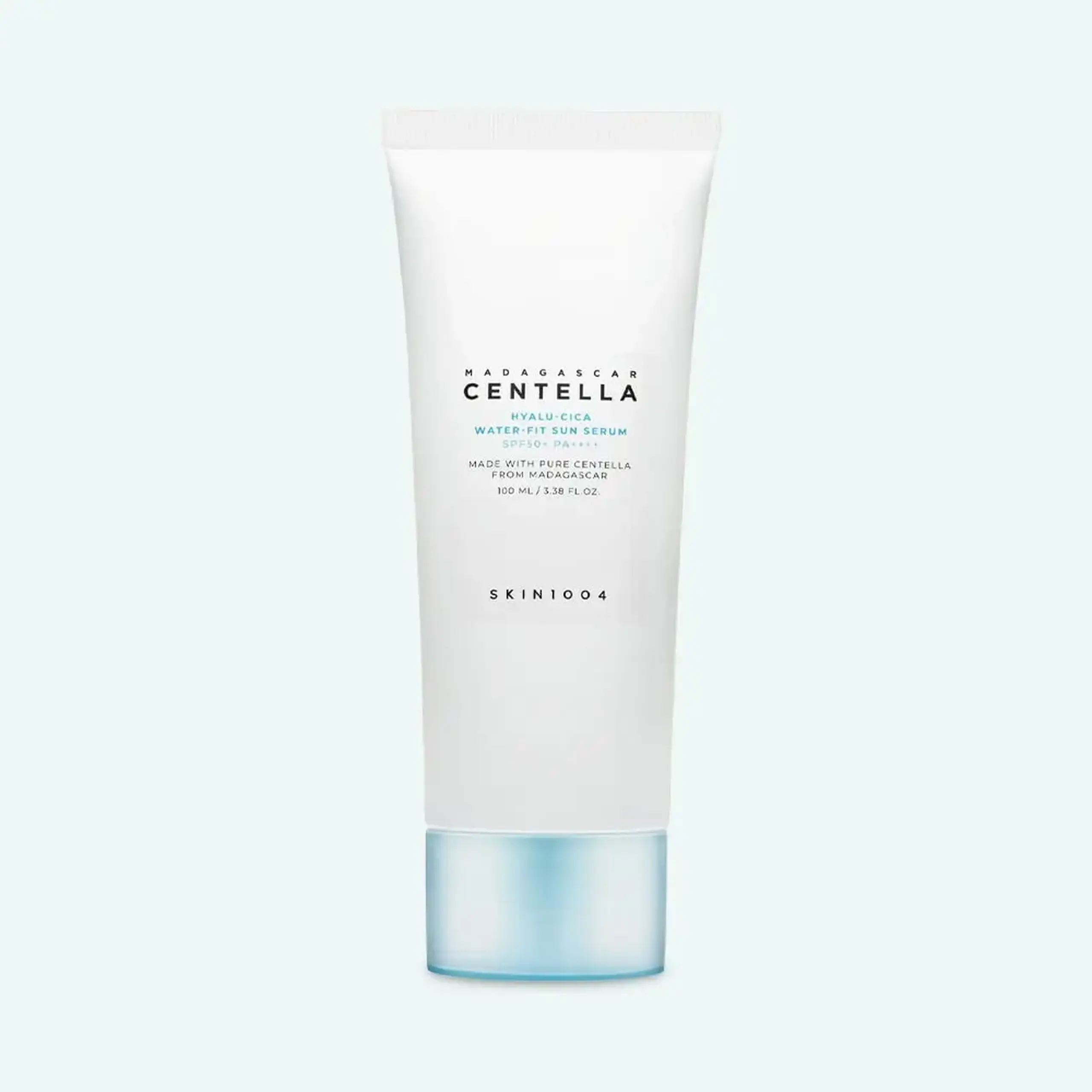 Cremă de protecție solară cu filtre chimice de nouă generație Skin1004 Madagascar Centella Hyalu-Cica Water-Fit Sun Serum 100ml