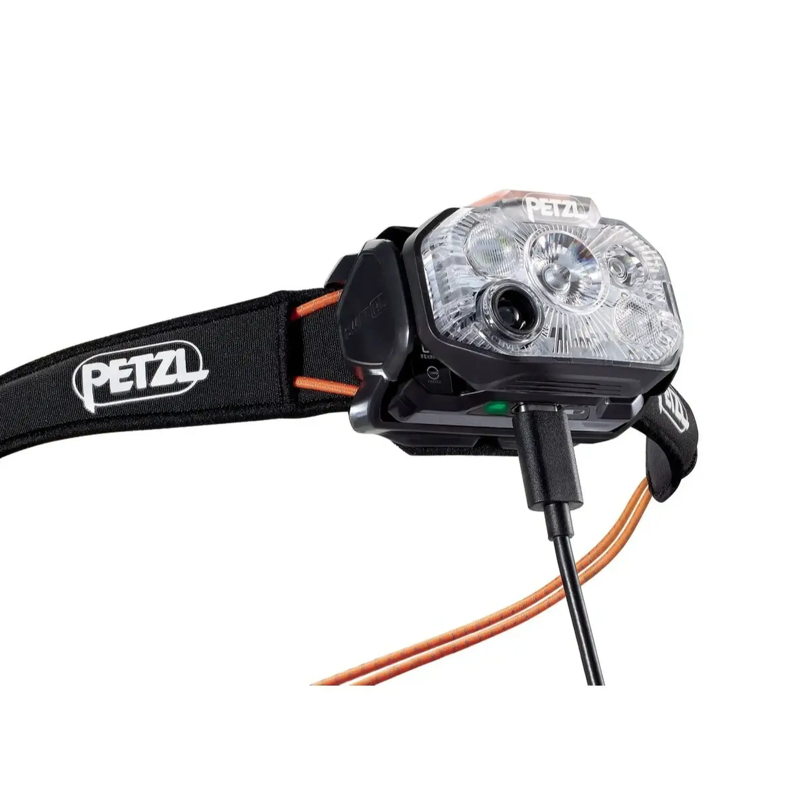 Lanternă frontală Petzl Swift RL black/orange
