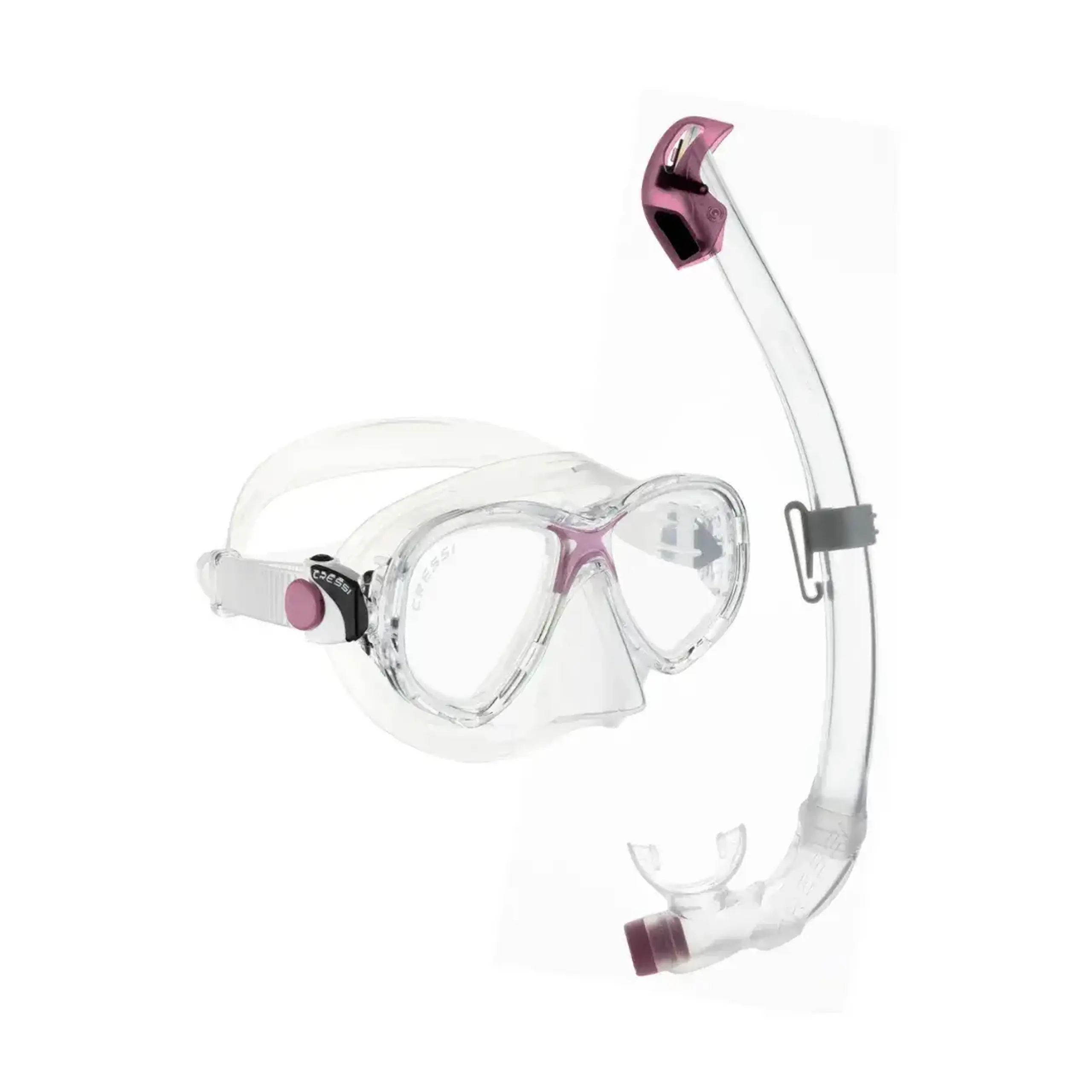 Set Cressi-Sub Cressi-Sub Marea Junior + Seal Dry Combo clear pink