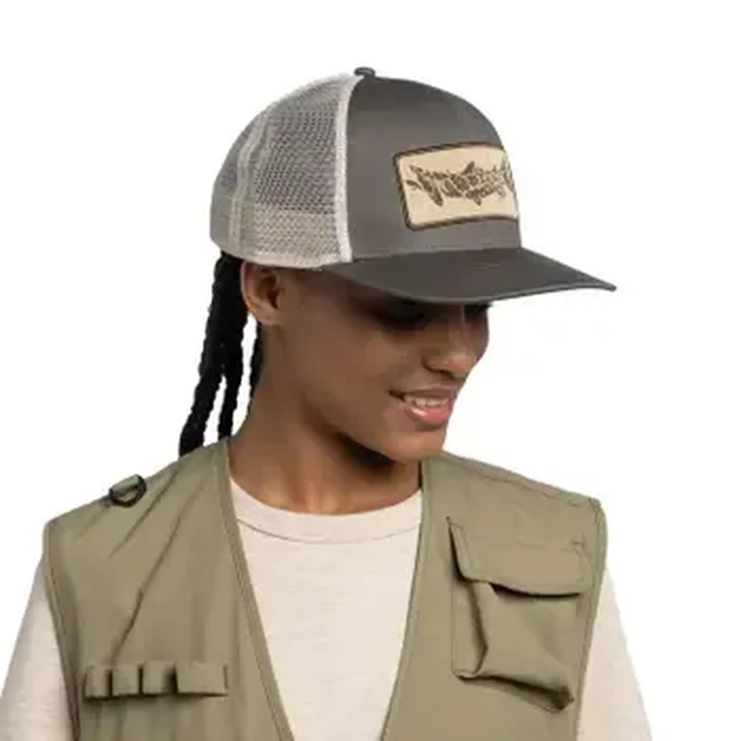 Chipiu Buff Explore Trucker Cap Lake River Khaki