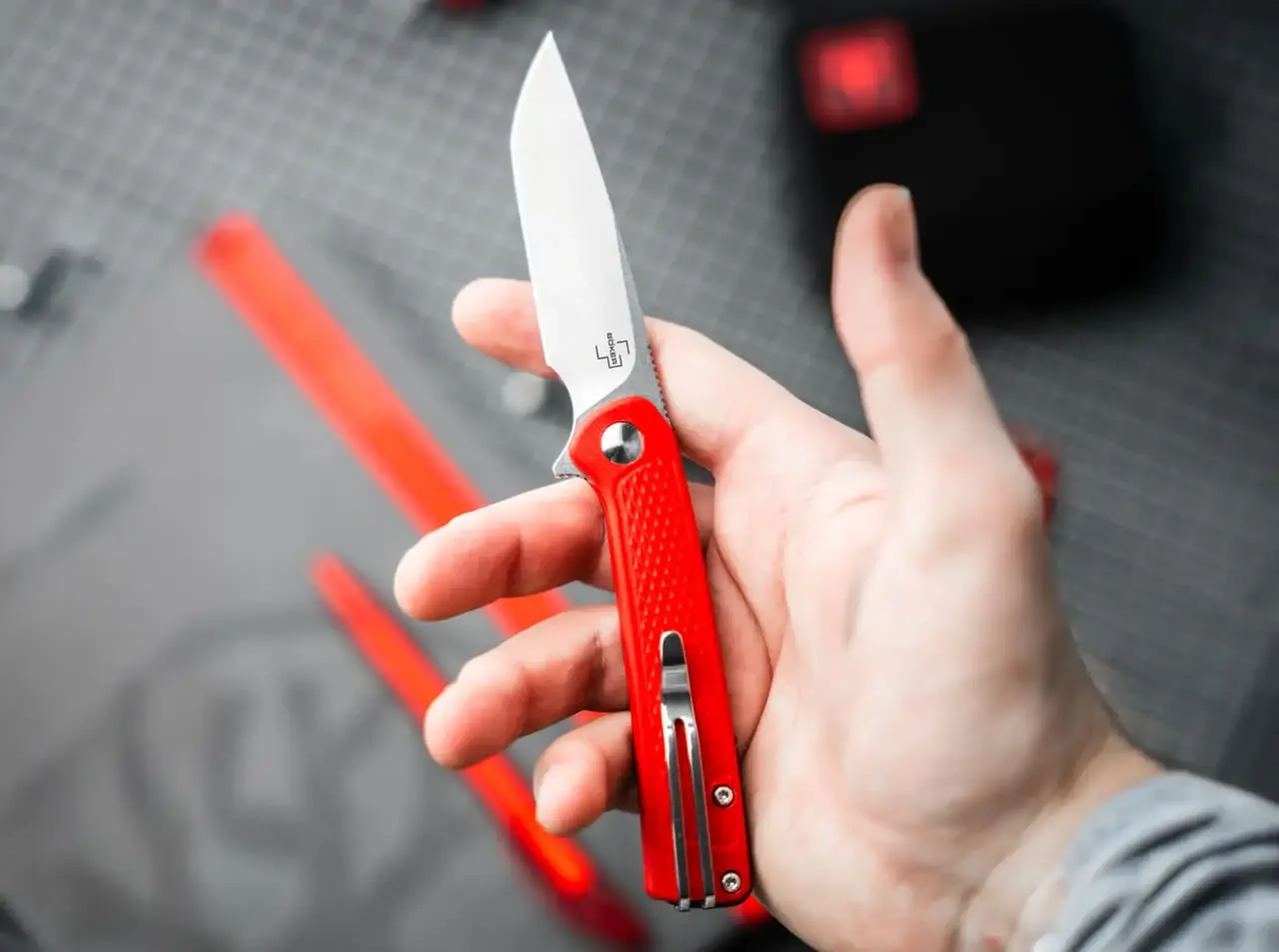 Cuțit Boker Plus Fire Ant Red