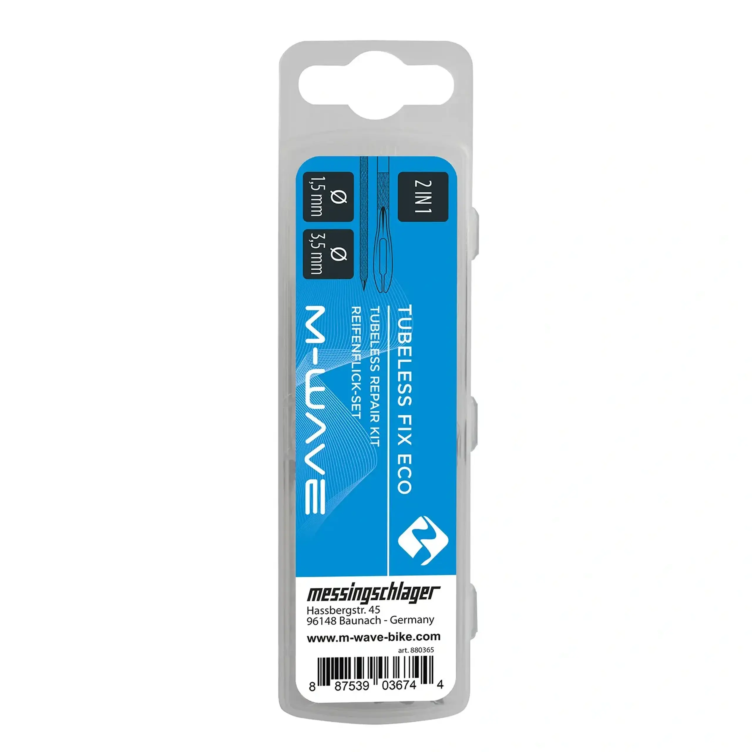 Kit de reparat biciclete M-WAVE Tubeless Fix Eco repair kit