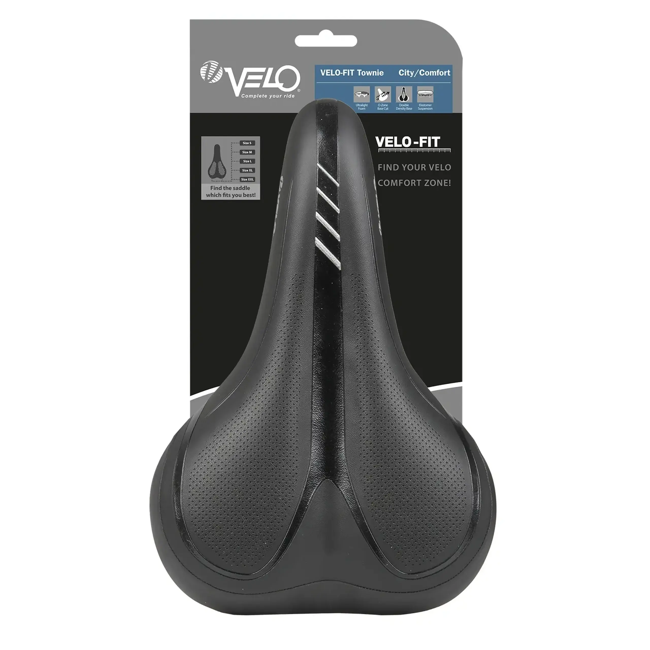 Scaun bicicleta VELO Velo-Fit Townie city/comfort M